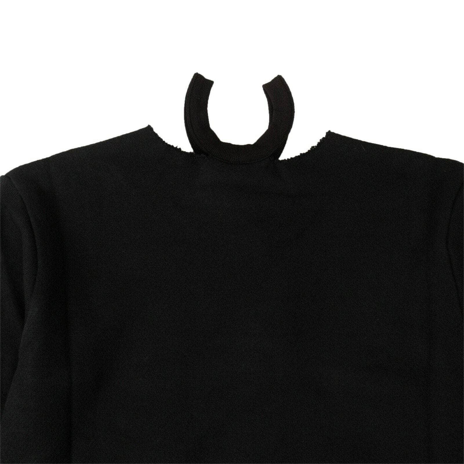 Unravel Project channelenable-all, chicmi, couponcollection, gender-womens, main-clothing, size-xxs, under-250, unravel-project, womens-crewneck-sweaters XXS Black Loose Fit Cut Out Sweater 82NGG-UN-1078/XXS 82NGG-UN-1078/XXS