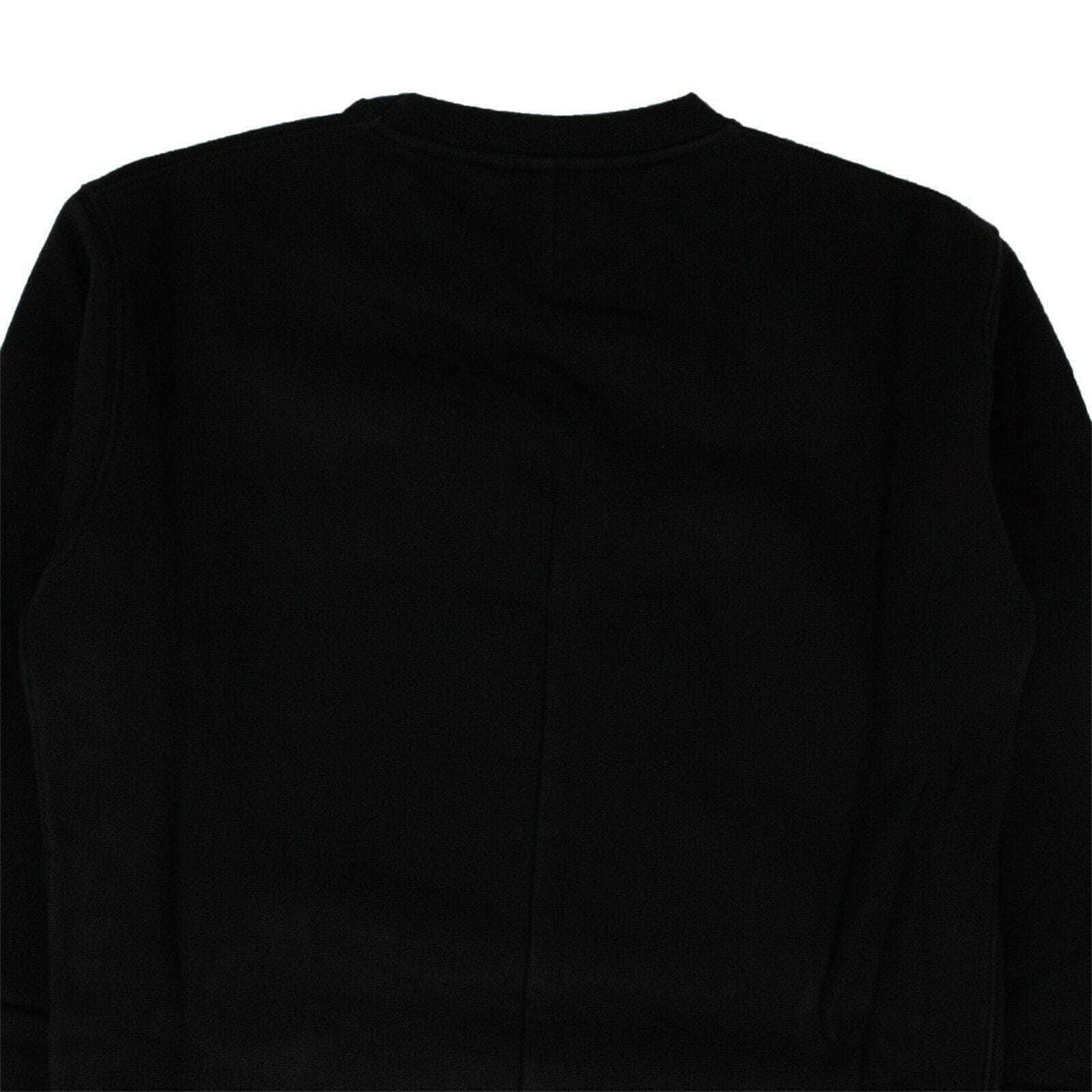 UNRAVEL PROJECT channelenable-all, couponcollection, gender-mens, main-clothing, mens-pullover-sweaters, size-l, size-m, size-s, under-250, unravel-project Black Cotton Slogan Print Longline Sweatshirt