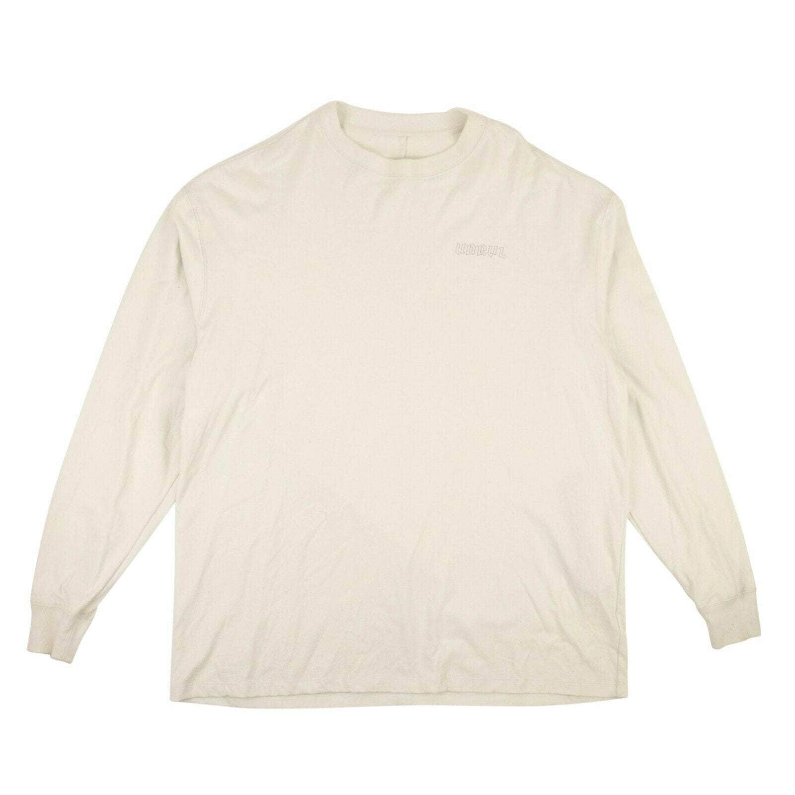 UNRAVEL PROJECT channelenable-all, couponcollection, gender-mens, main-clothing, size-m, under-250, unravel-project XS / 82NGG-UN-1009/XS Light Gray Cotton Long Sleeve T-Shirt 82NGG-UN-1009/XS 82NGG-UN-1009/XS