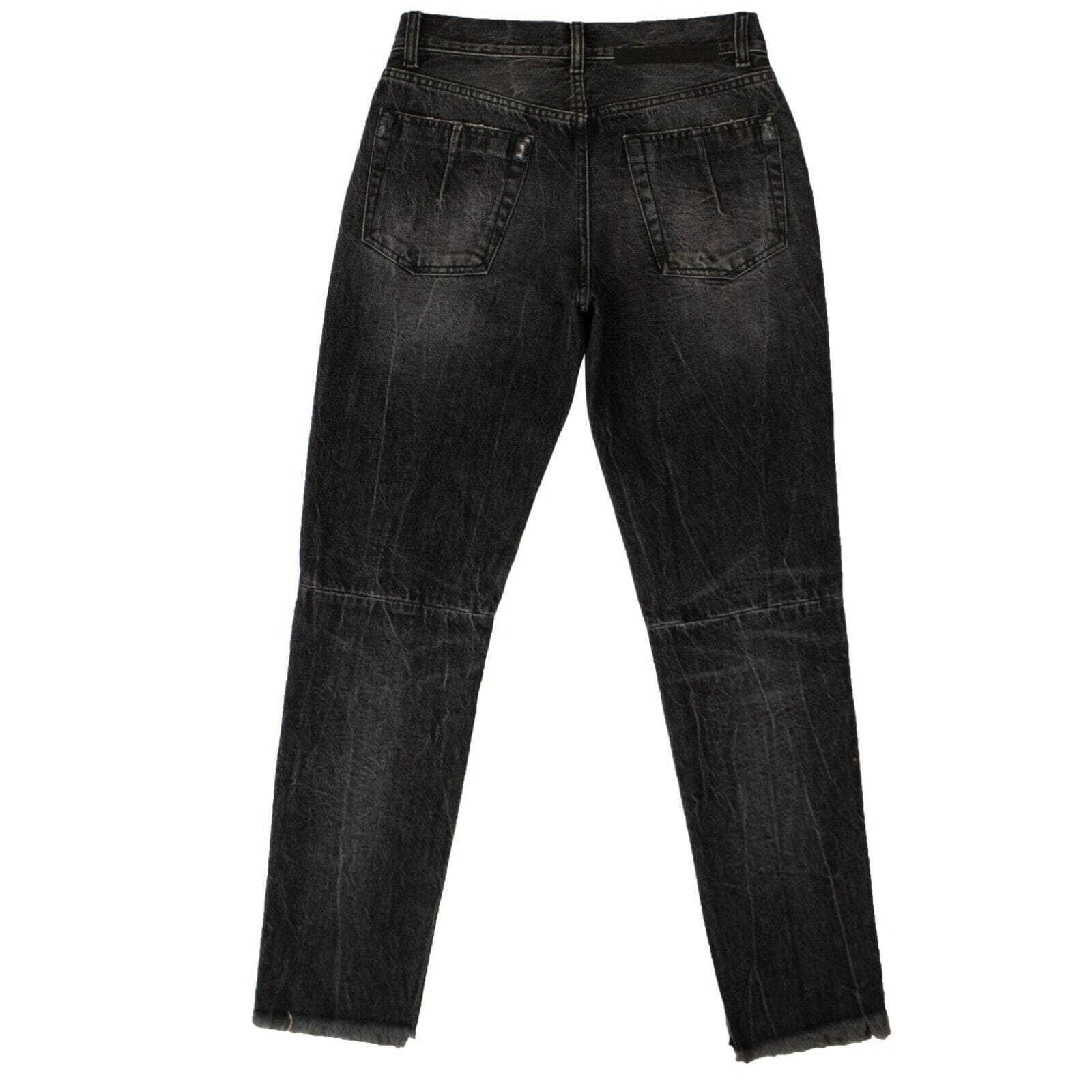 UNRAVEL PROJECT channelenable-all, couponcollection, gender-womens, main-clothing, sale-enable, size-26, under-250, unravel-project, womens-straight-jeans 26 Black Moonwash High Waisted Jeans 82NGG-UN-1194/26 82NGG-UN-1194/26