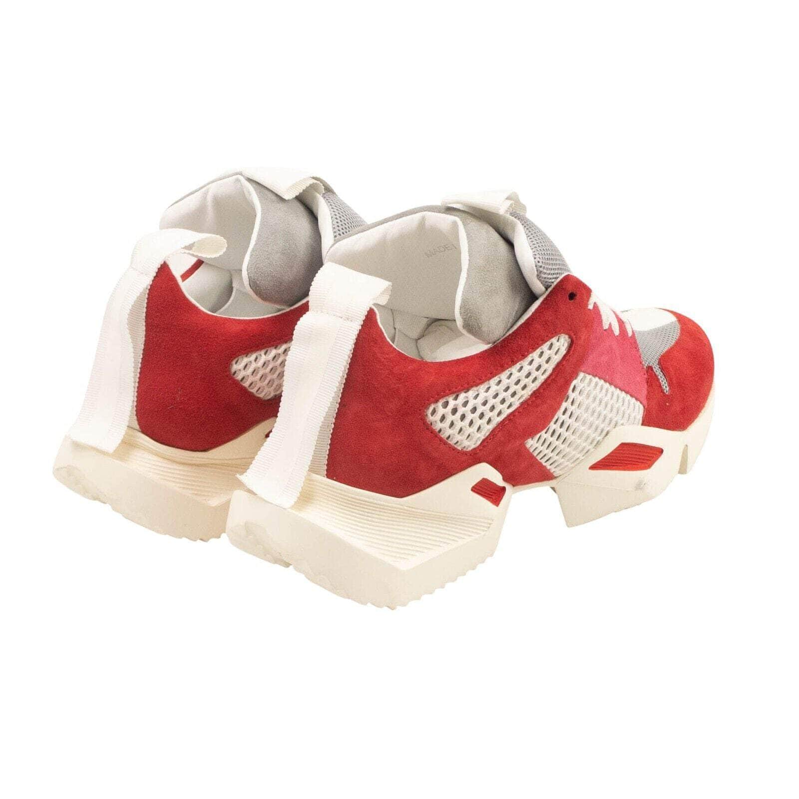 Unravel Project couponcollection, gender-womens, main-shoes, size-39, uncategorized, under-250, unravel-project 39 / JF6-UN-2004/39 Red, Pink And Grey Mesh Suede Sneakers JF6-UN-2004/39 JF6-UN-2004/39