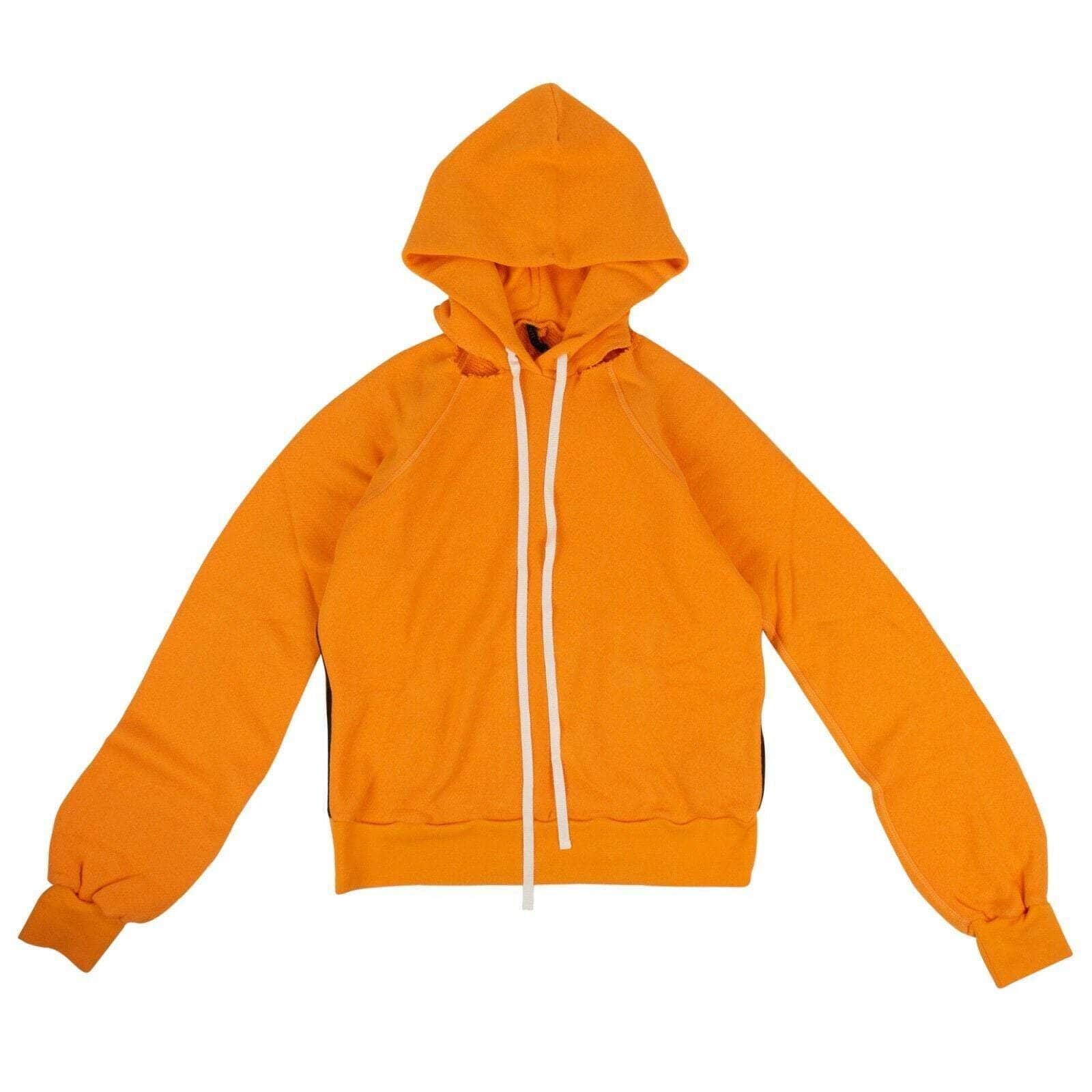Unravel Project Women's Sweaters S Cut Out Shoulder Hooded Sweatshirt - Orange JF6-UN-1037/S JF6-UN-1037/S