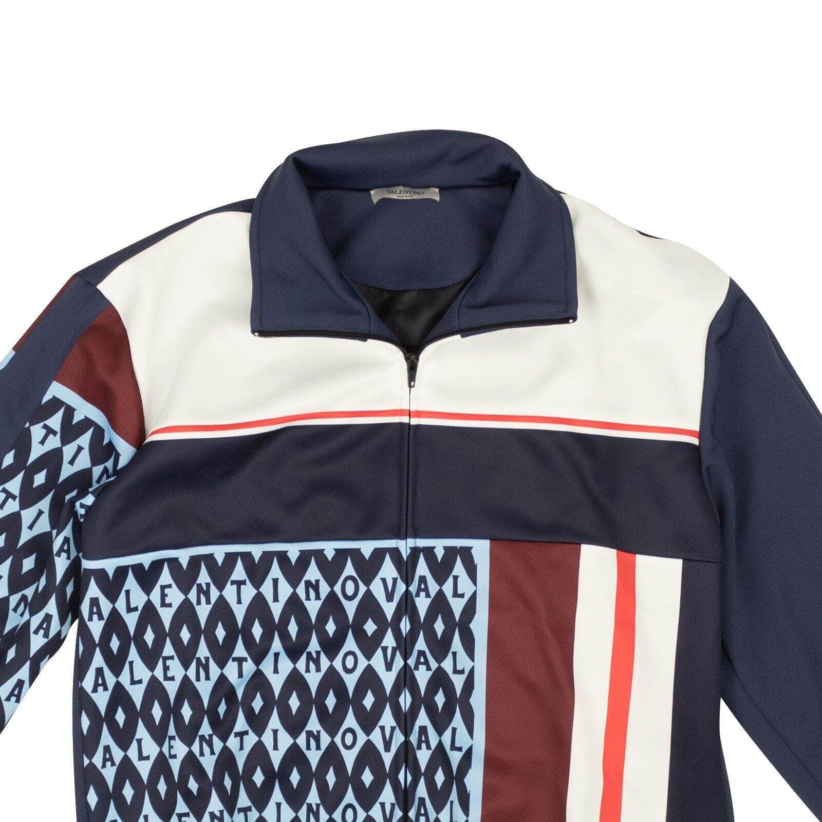 Valentino 750-1000, channelenable-all, chicmi, couponcollection, gender-mens, main-clothing, mens-shoes, mens-track-jackets, size-l, size-m, SPO, valentino Blue Foulard Archive Print Track Jacket