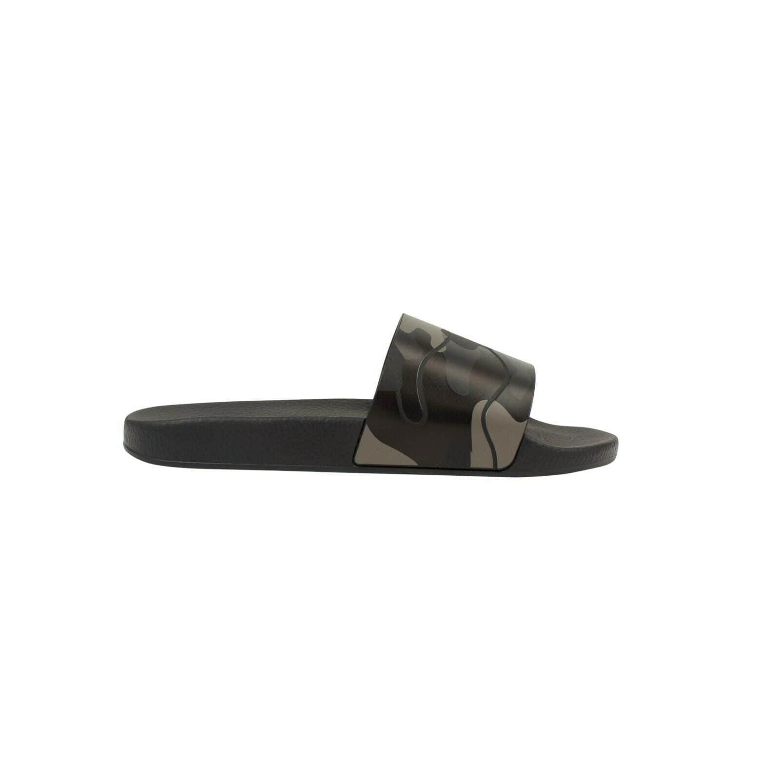 Valentino channelenable-all, chicmi, couponcollection, gender-mens, main-shoes, mens-slides-slippers, size-39, size-40, size-41, size-42, size-43, under-250, valentino Black Camouflage Rubber Slides