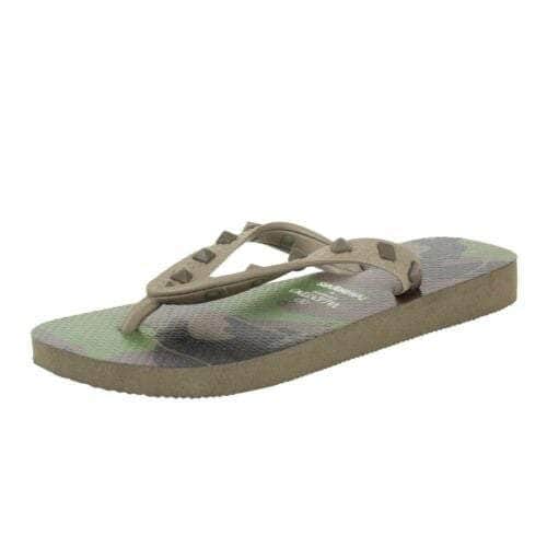 Valentino channelenable-all, chicmi, couponcollection, gender-womens, main-shoes, size-33-34, under-250, valentino, womens-sandals-flip-flops Women's Camouflage Rockstud Flip Flops