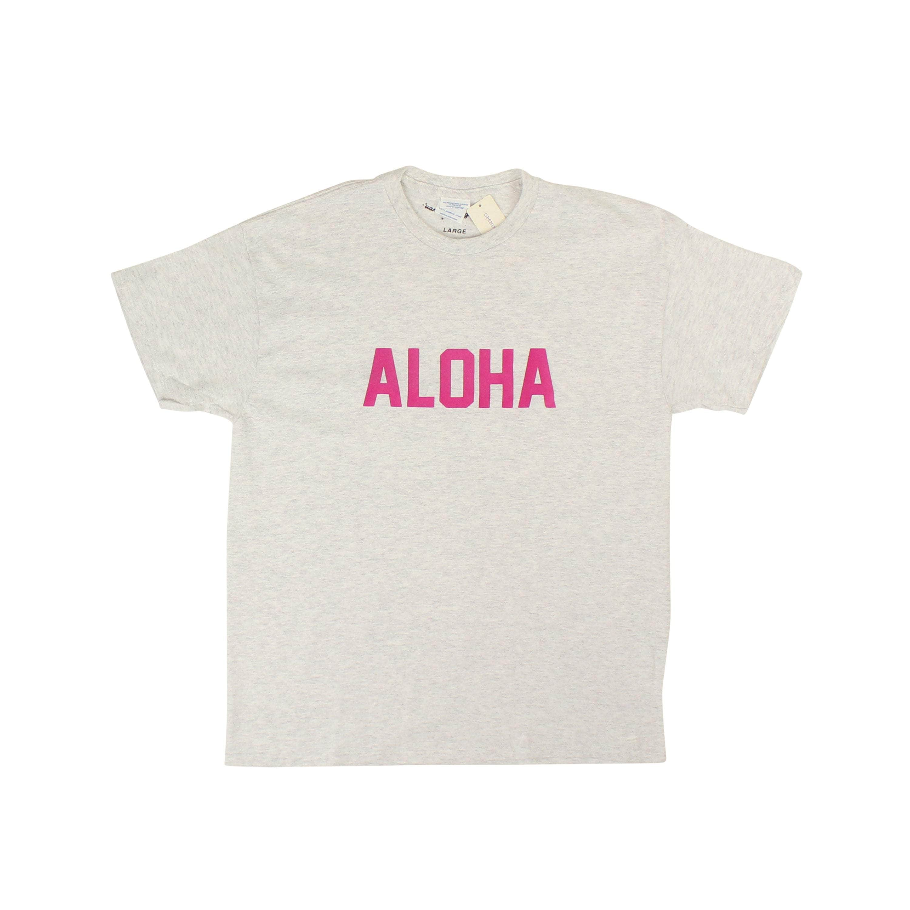 Vanna Youngstein 95-VYN-1003/L NWT Vanna Youngstein ASH GREY FUSCHIA ALOHA TEE Size L $45 95-VYN-1003/L