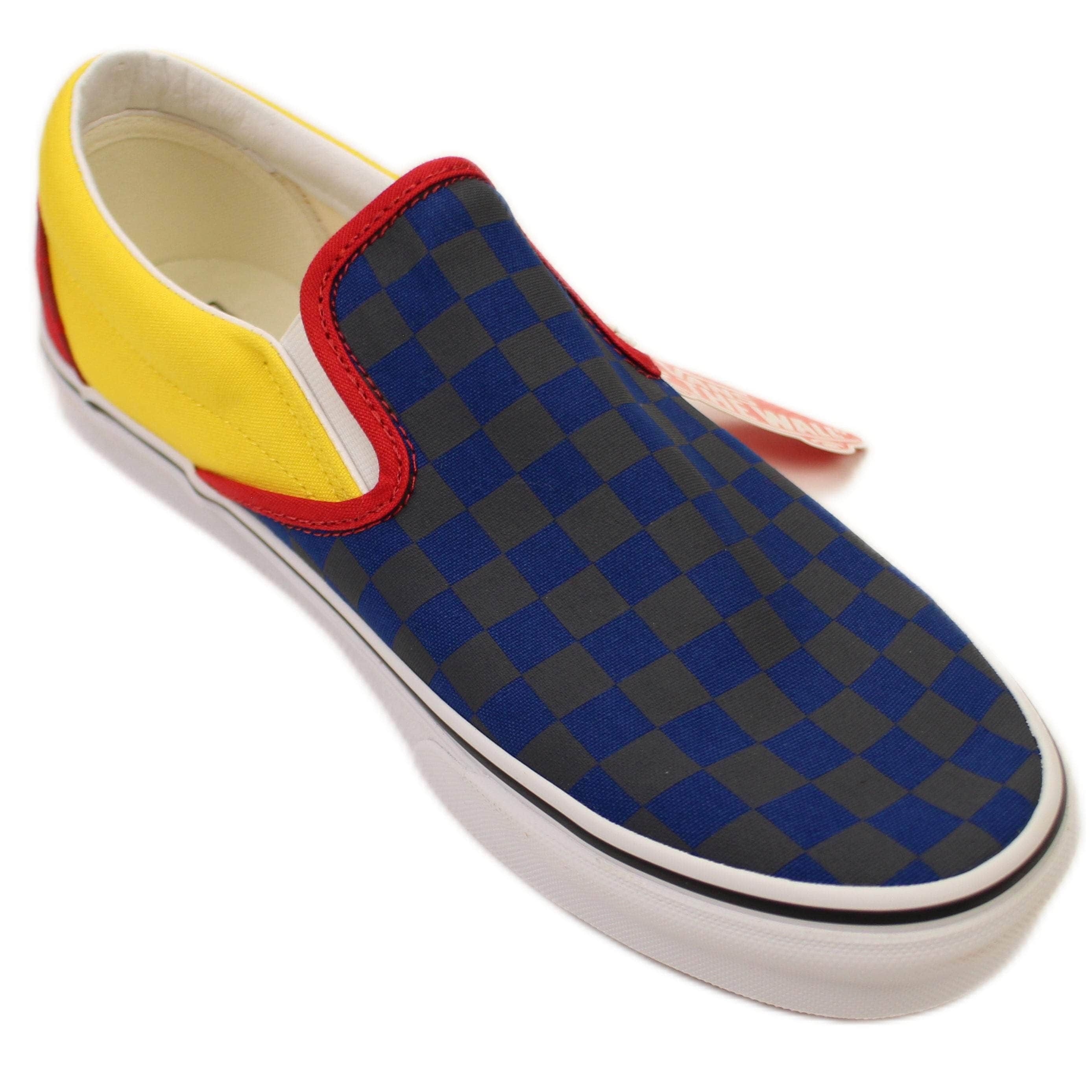 Vans channelenable-all, chicmi, couponcollection, main-shoes, shop375, size-11-5, under-250, unisex-sneakers 11.5 NAVY YELLOW U CLASSIC SLIP-ON SNEAKERS 95-VNS-2014/11.5 95-VNS-2014/11.5