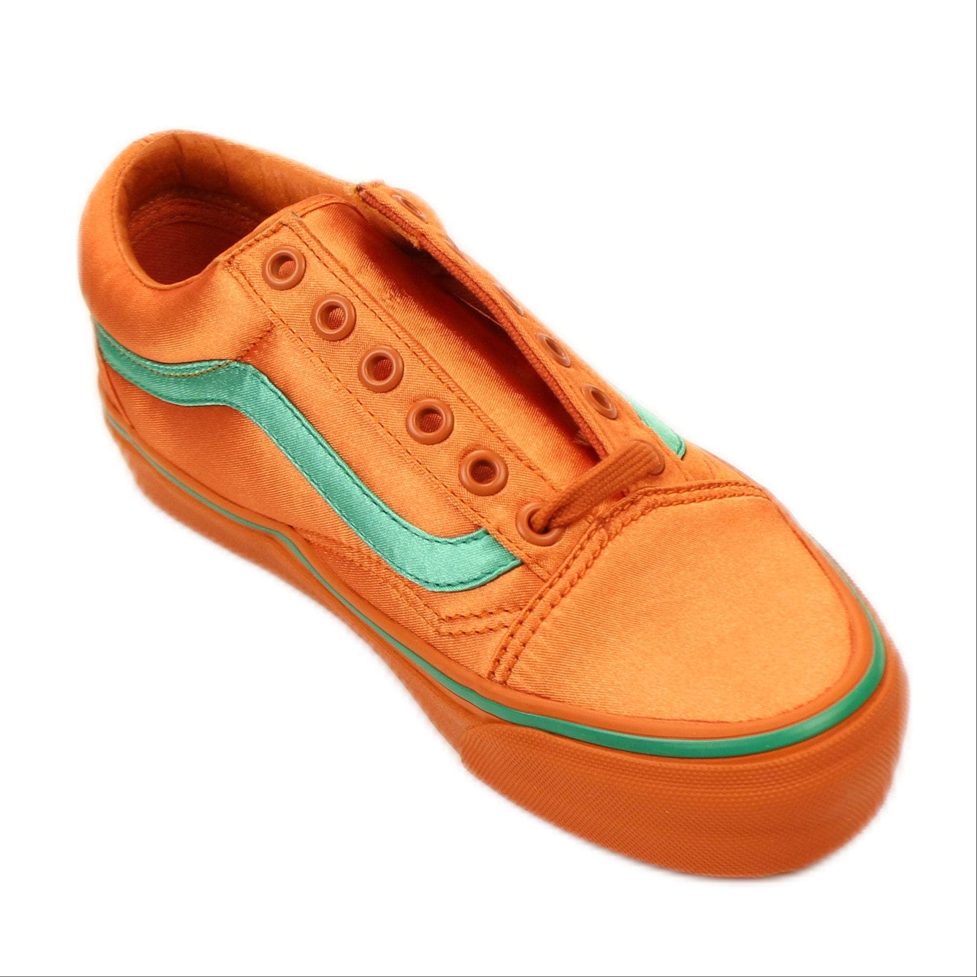 Vans x Opening Ceremony channelenable-all, chicmi, couponcollection, main-shoes, shop375, size-4, under-250, unisex-sneakers 4 ORANGE/GREEN OC SATIN OLD SKOOL SNEAKERS 95-VOC-2002/4 95-VOC-2002/4