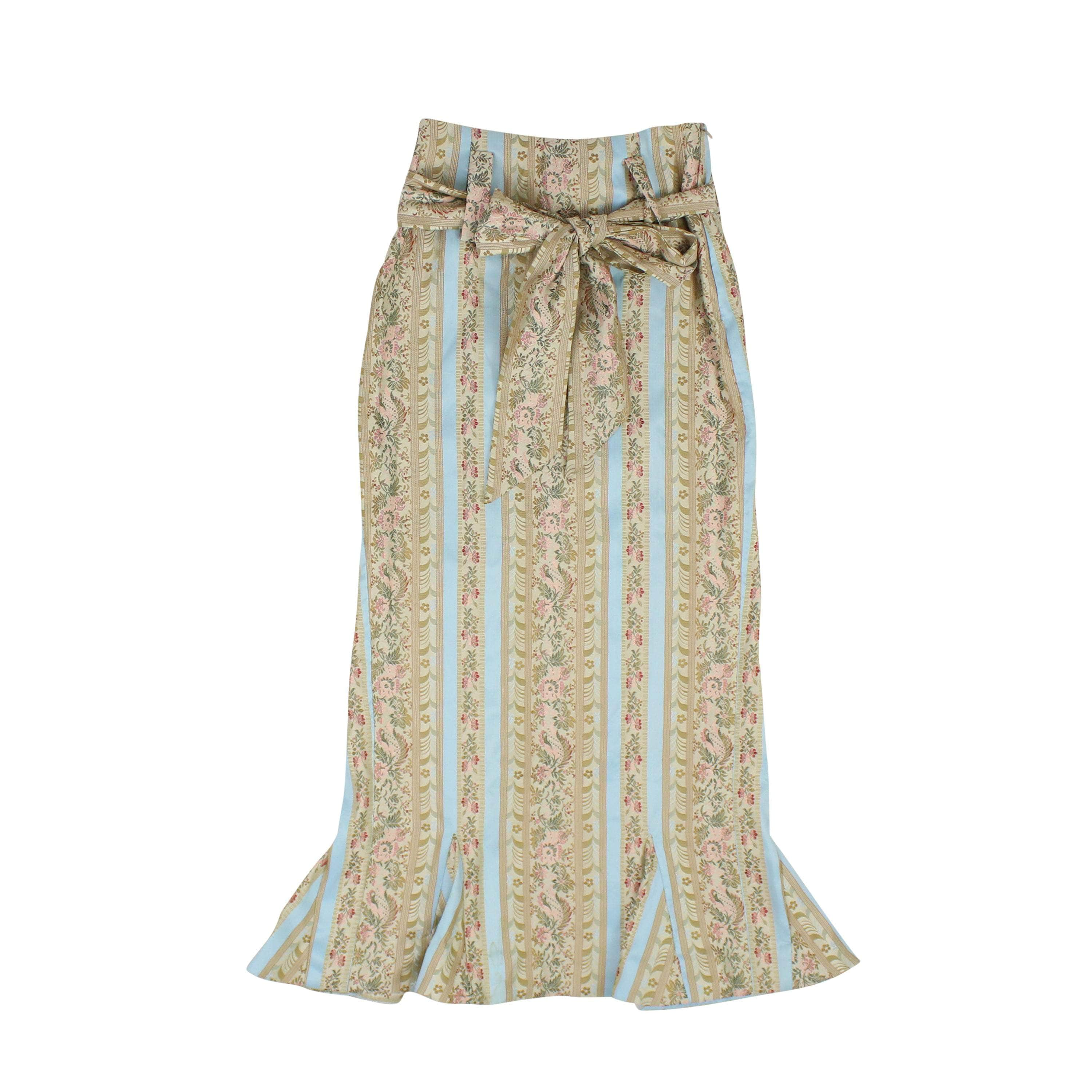 Vaquera 95-VQA-0002/XS NWT Vaquera MULTI WALLPAPER GODET SKIRT Size XS $650 95-VQA-0002/XS