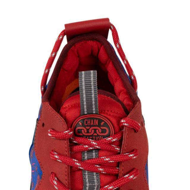 Men's 'Barocco' Chain Reaction Sneakers - Red/Blue - GBNY