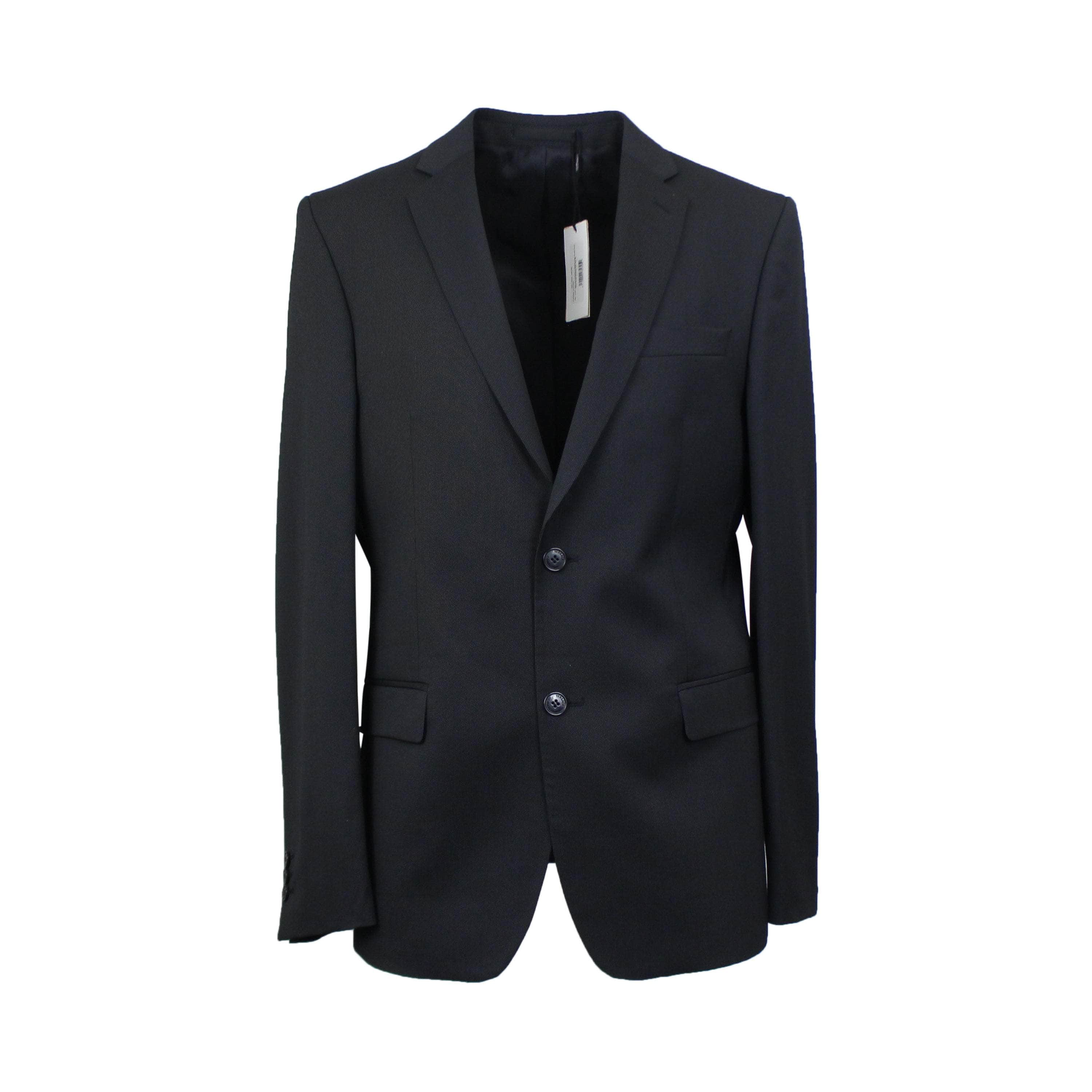 Versace VRS-XTPS-0001/50 NWT VERSACE Black Wool Blend Single Breasted Jacket Size 50 $4500 VRS-XTPS-0001/50