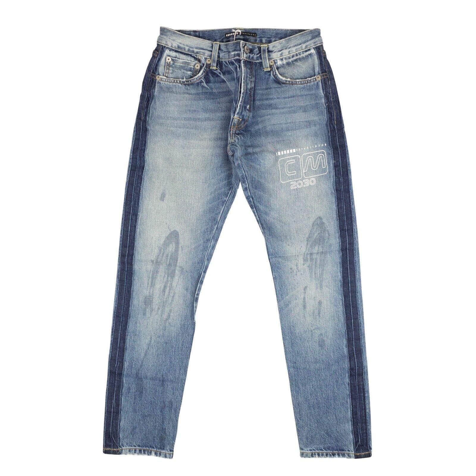 Visitor on Earth 250-500, channelenable-all, chicmi, couponcollection, gender-mens, main-clothing, mens-shoes, mens-slim-fit-jeans, size-28, size-29, size-30, size-31, size-32, size-33, size-34, size-36, visitor-on-earth Blue Washed Denim Jeans