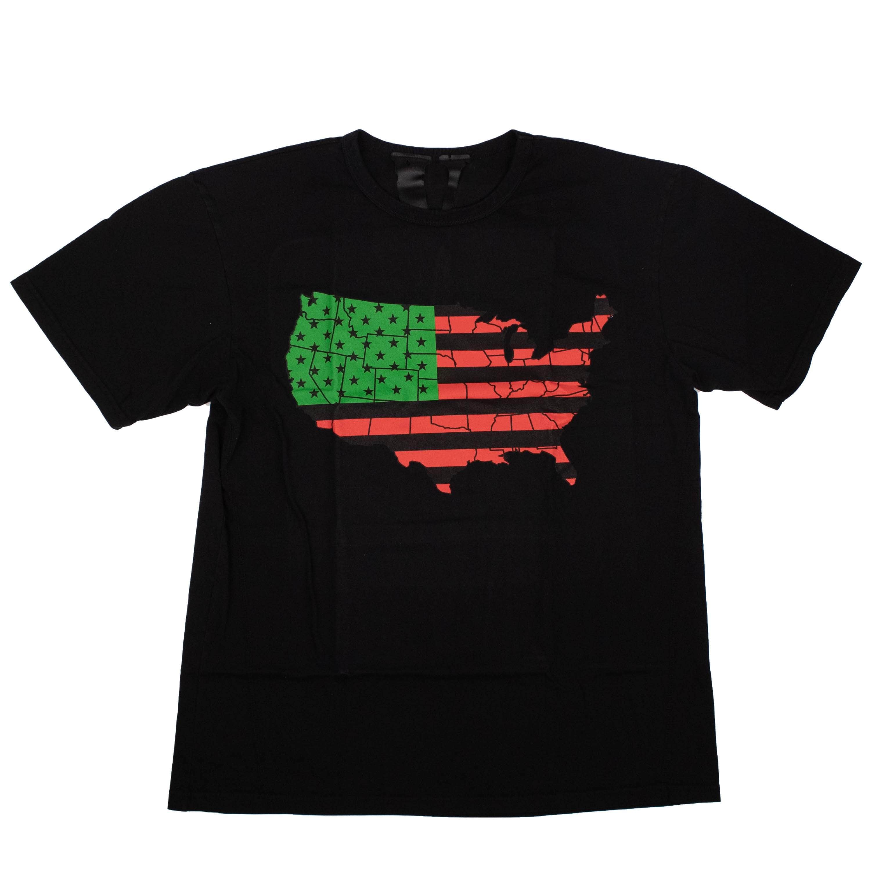 Vlone 250-500, size-l, size-m, size-s, size-xl, size-xxl, vlone Vlone Flag Power Black T-Shirt-Black