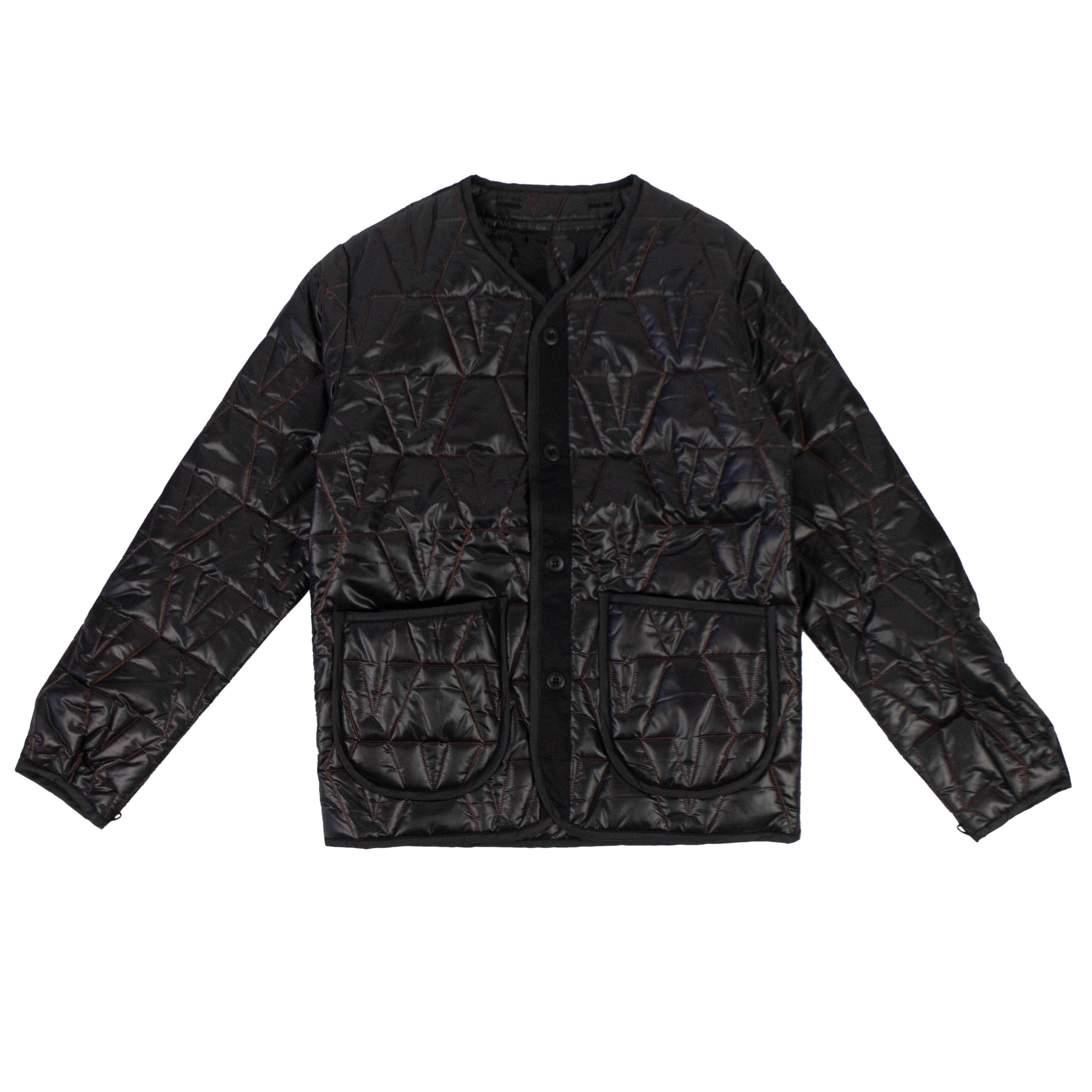 Vlone 72V-27/XL NWT VLONE Black V Logo Quilted Jacket Size XL 72V-27/XL