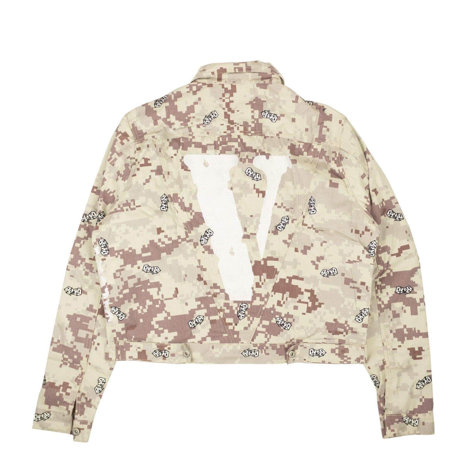 Vlone 750-1000, channelenable-all, chicmi, couponcollection, gender-mens, main-clothing, mens-denim-jackets, mens-shoes, size-xxl, vlone XXL Beige Digi Camo Denim Jacket VLN-XOTW-0002/XXL VLN-XOTW-0002/XXL