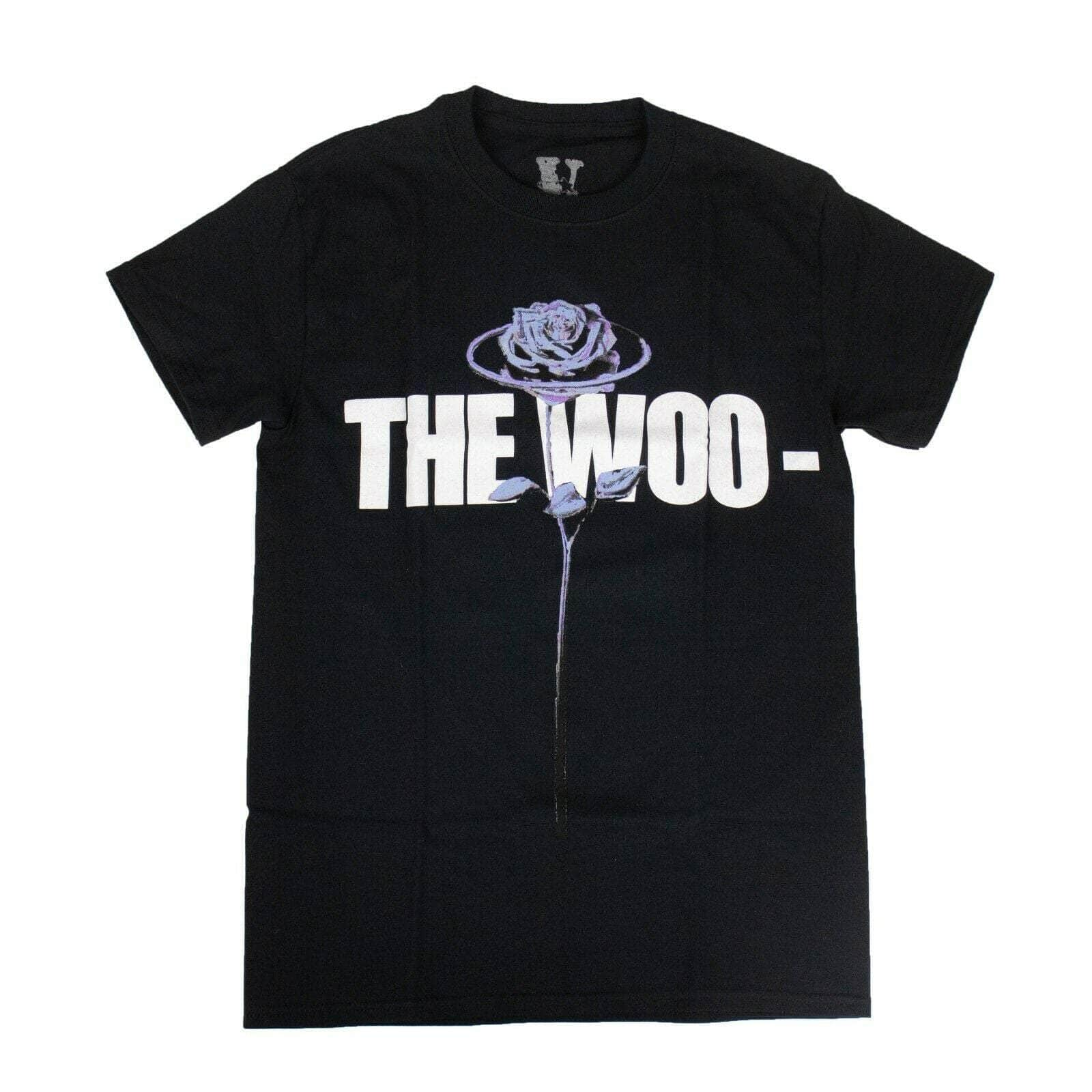 Vlone Artist Merch 75LE-1669/XL NWT VLONE x POP SMOKE Black Cotton 'The Woo' Short Sleeve T-Shirt Size XL 75LE-1669/XL