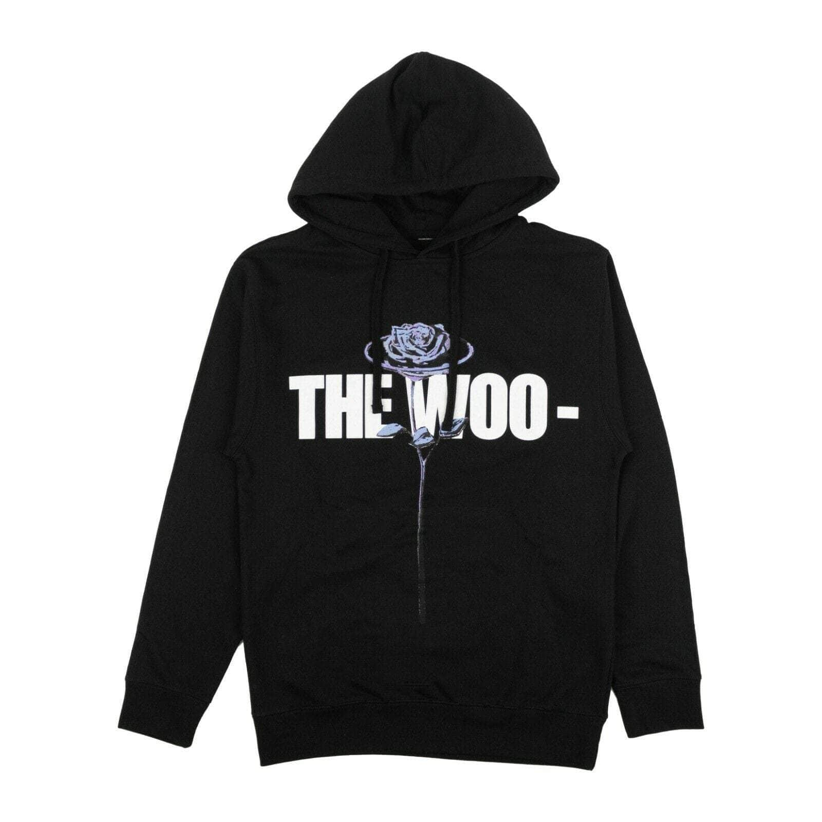 Vlone Artist Merch 75LE-1948/M NWT VLONE x POP SMOKE Black Cotton 'The Woo' Hoodie Sweatshirt Size M 75LE-1948/M