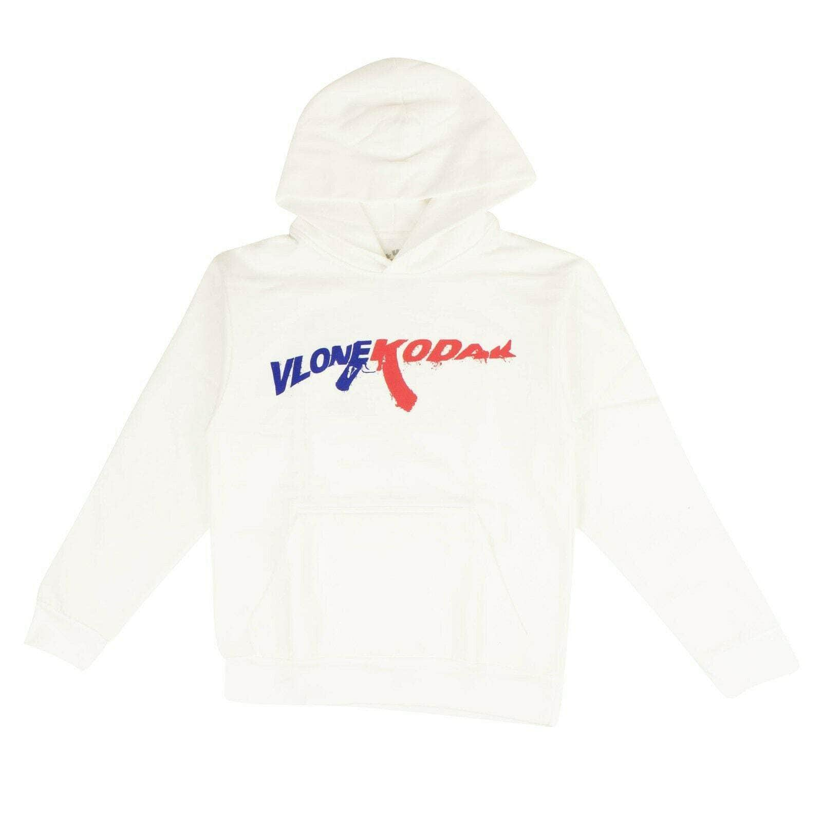 Vlone Artist Merch 95-VLN-1008/S NEW VLONE White Kodak Black Hoodie Size S 95-VLN-1008/S