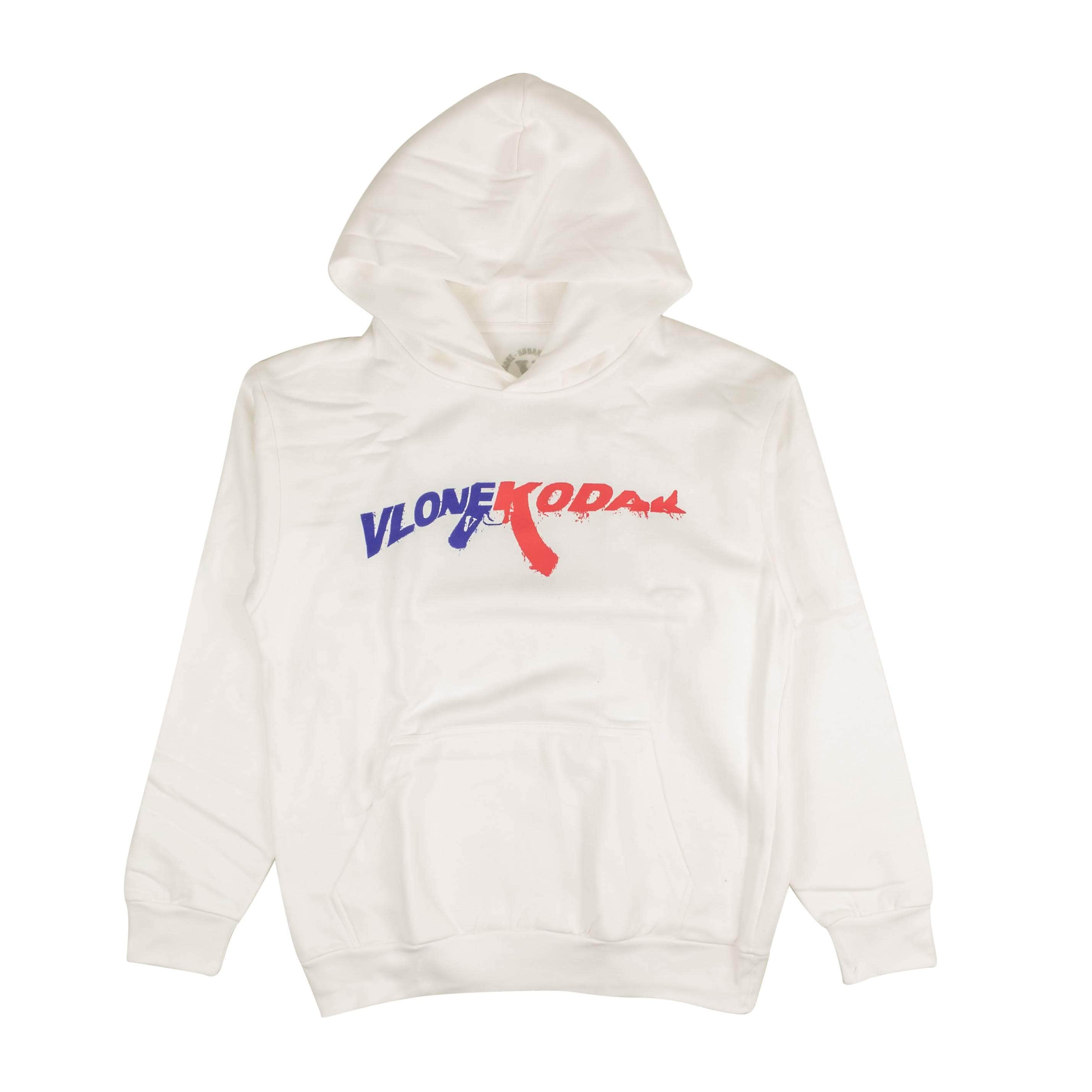 Vlone Artist Merch 95-VLN-1032/S NEW VLONE ARTIST MERCH White Kodak Logo Pullover Hoodie Sweatshirt Size S 95-VLN-1032/S