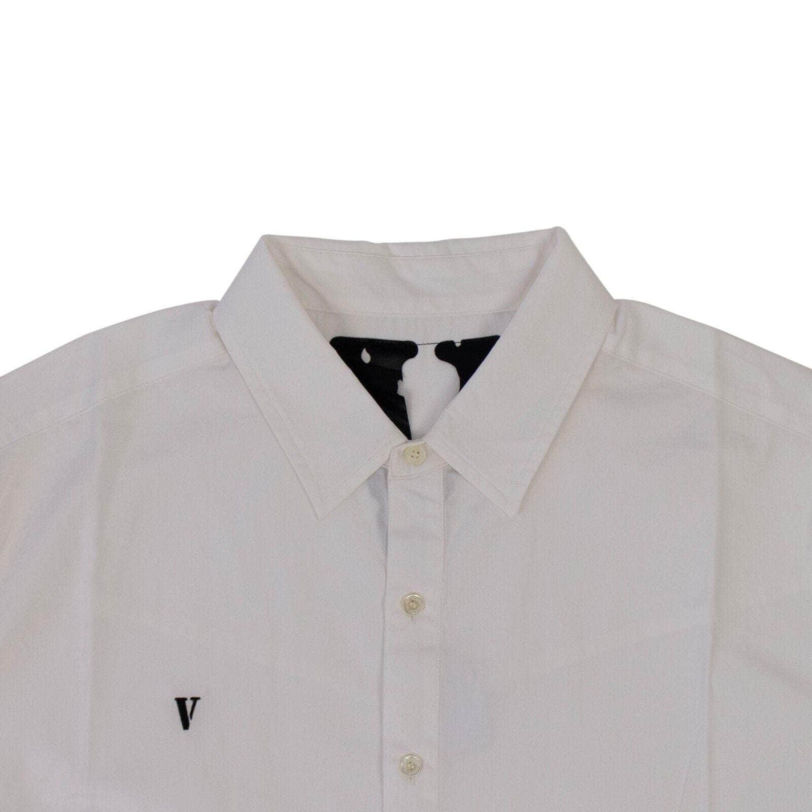 Vlone channelenable-all, chicmi, couponcollection, gender-mens, main-clothing, mens-shoes, shop375, under-250, vlone 2XL White & Black V Long Sleeve Button Down Shirt 72V-29/2XL 72V-29/2XL