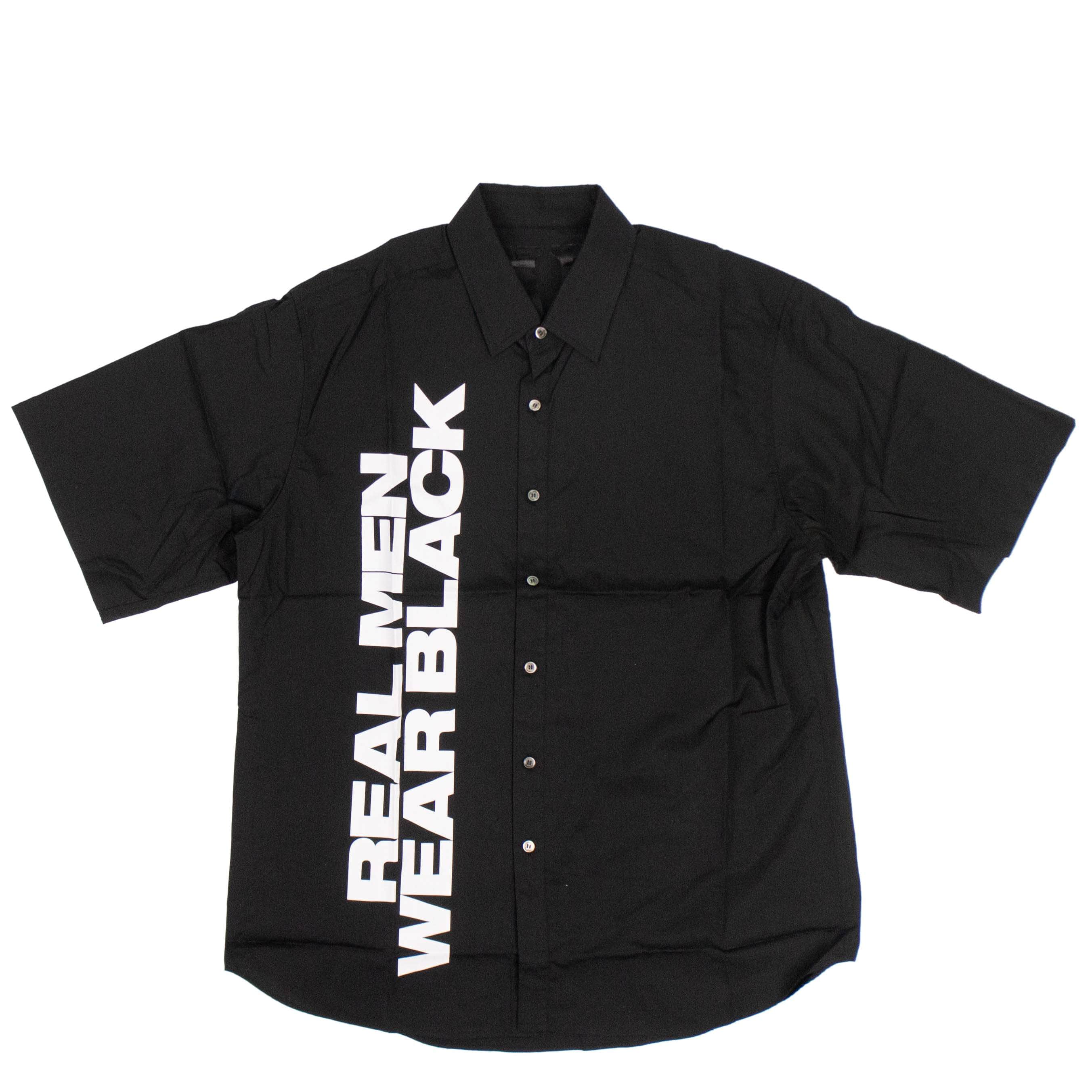 Vlone channelenable-all, chicmi, couponcollection, gender-mens, main-clothing, mens-shoes, shop375, under-250, vlone XL Black Real Men Wear Black Button Down Short Sleeve Shirt 72V-18/XL 72V-18/XL