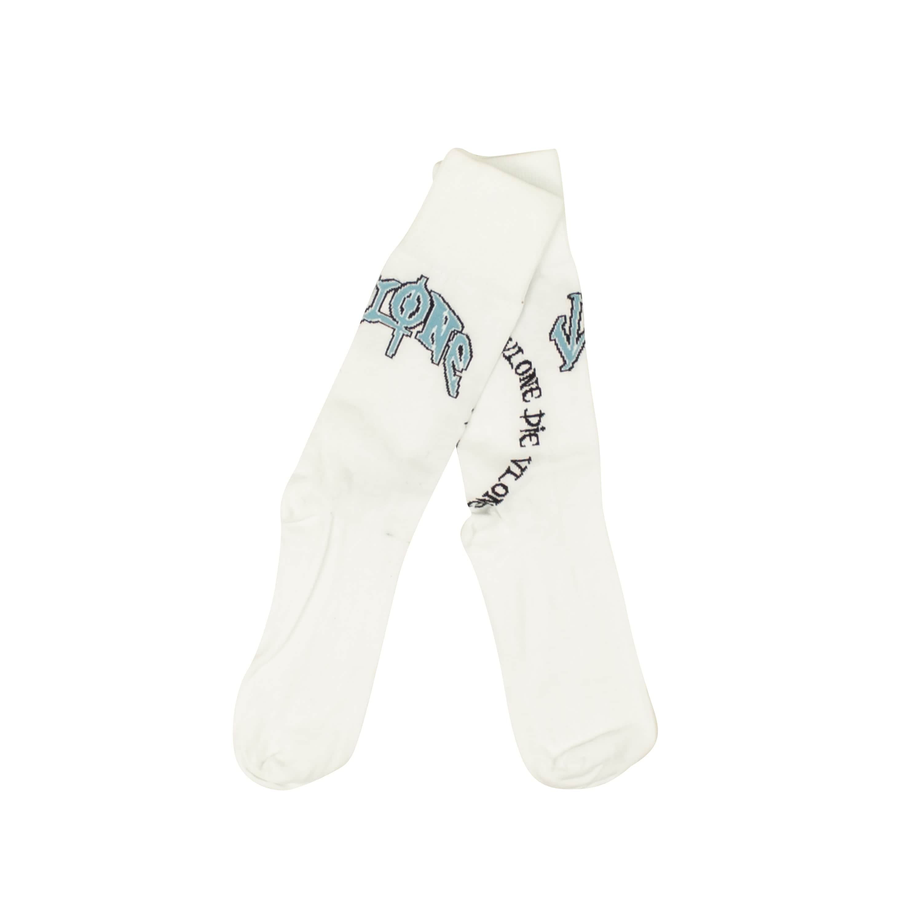 Vlone VLN-XACC-0001/OS NWT VLONE White 0 Logo Socks Size OS VLN-XACC-0001/OS