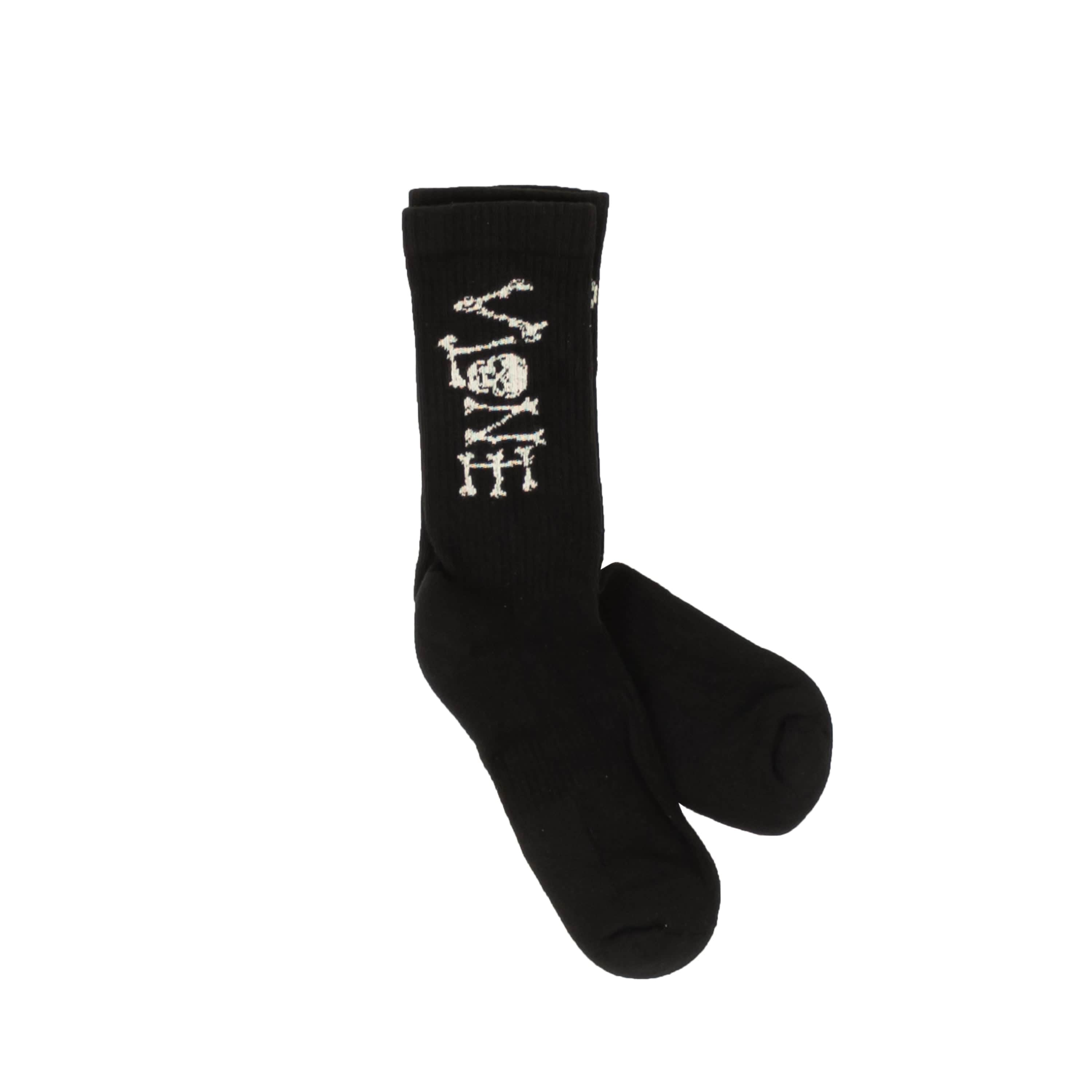 Vlone VLN-XACC-0002/OS NWT VLONE Black Lost Bone Socks Size OS VLN-XACC-0002/OS