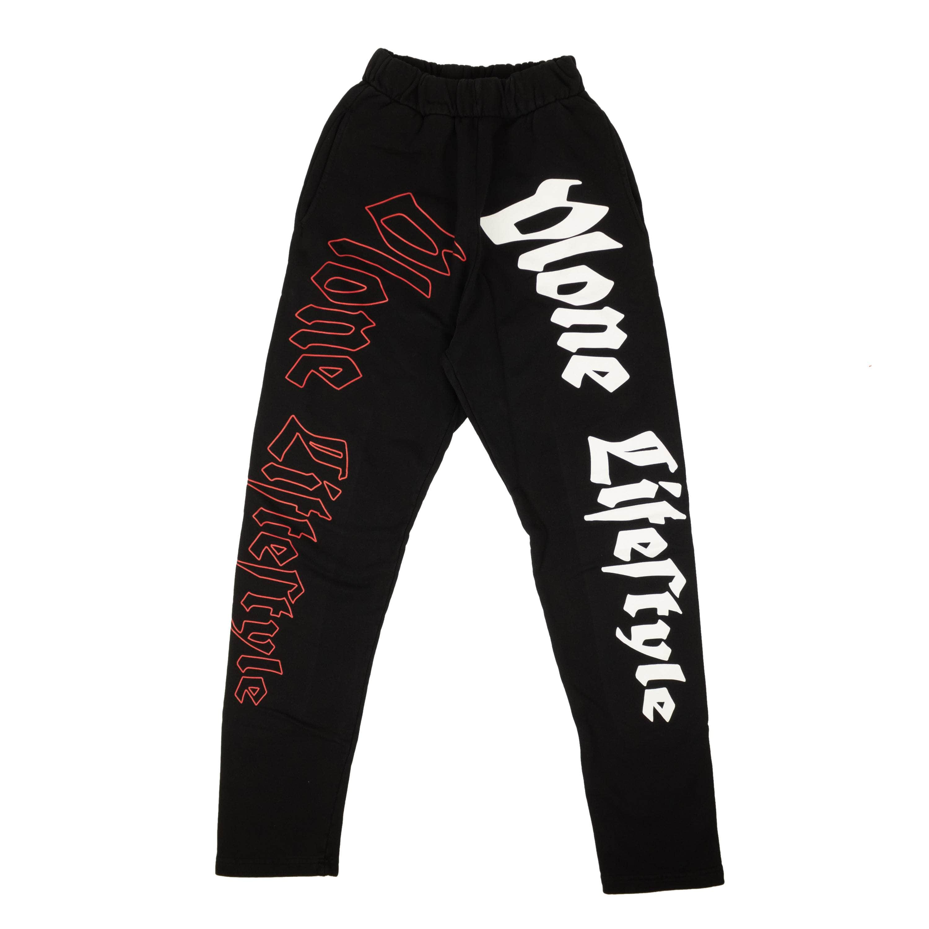 Vlone VLN-XBTM-0003/S NWT VLONE Black Lifestyle Logo Cotton Sweatpants Size S VLN-XBTM-0003/S