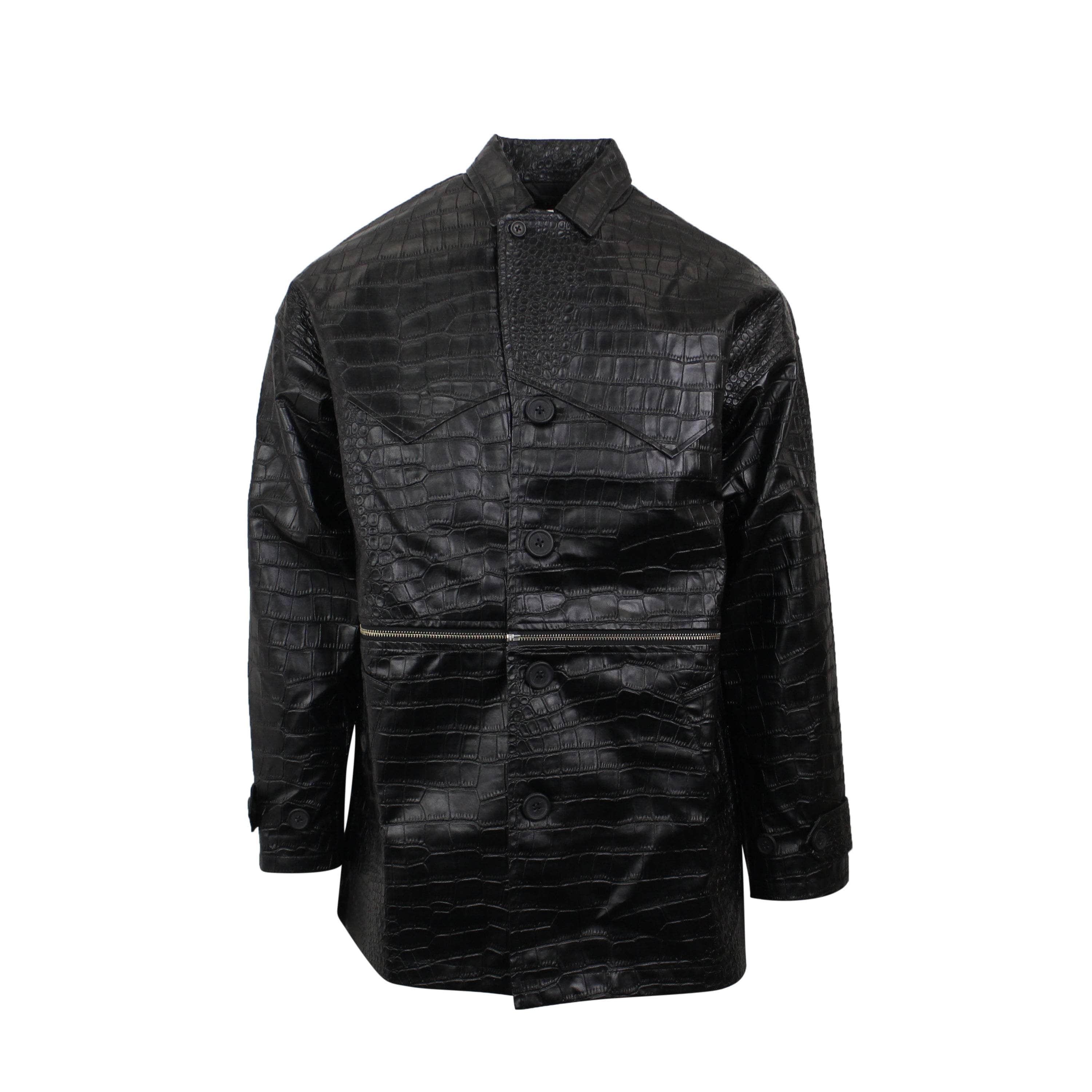 VPZ 95-VPZ-0002/M NWT VPZ BLACK 2WAY EMBOSSED JACKET Size M $360 95-VPZ-0002/M