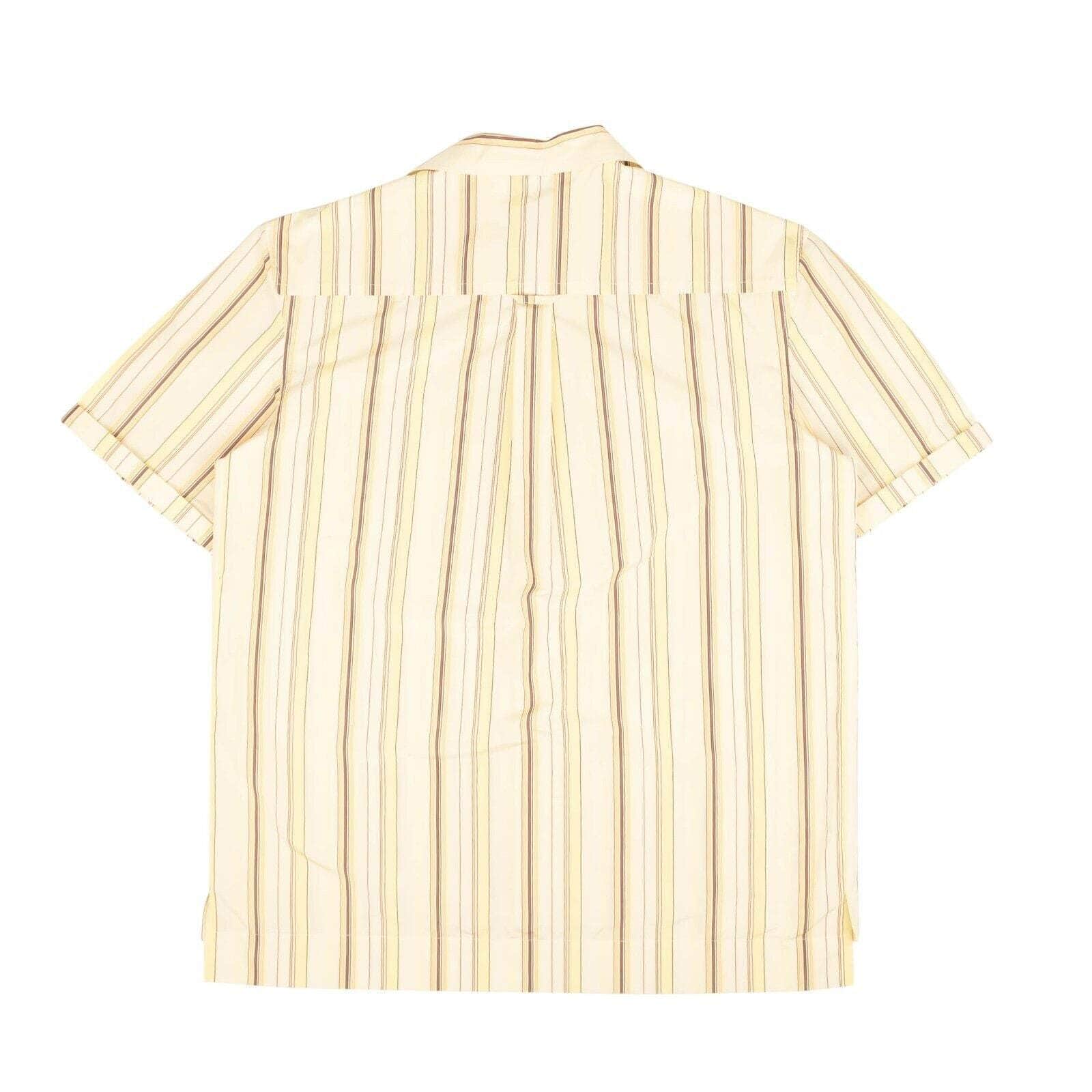 Wales Bonner 250-500, channelenable-all, chicmi, couponcollection, gender-mens, main-clothing, mens-shoes, size-48, size-50, size-52, wales-bonner 48 Pale Yellow Tobacco Havana Short Sleeve Shirt 95-WBR-1006/48 95-WBR-1006/48
