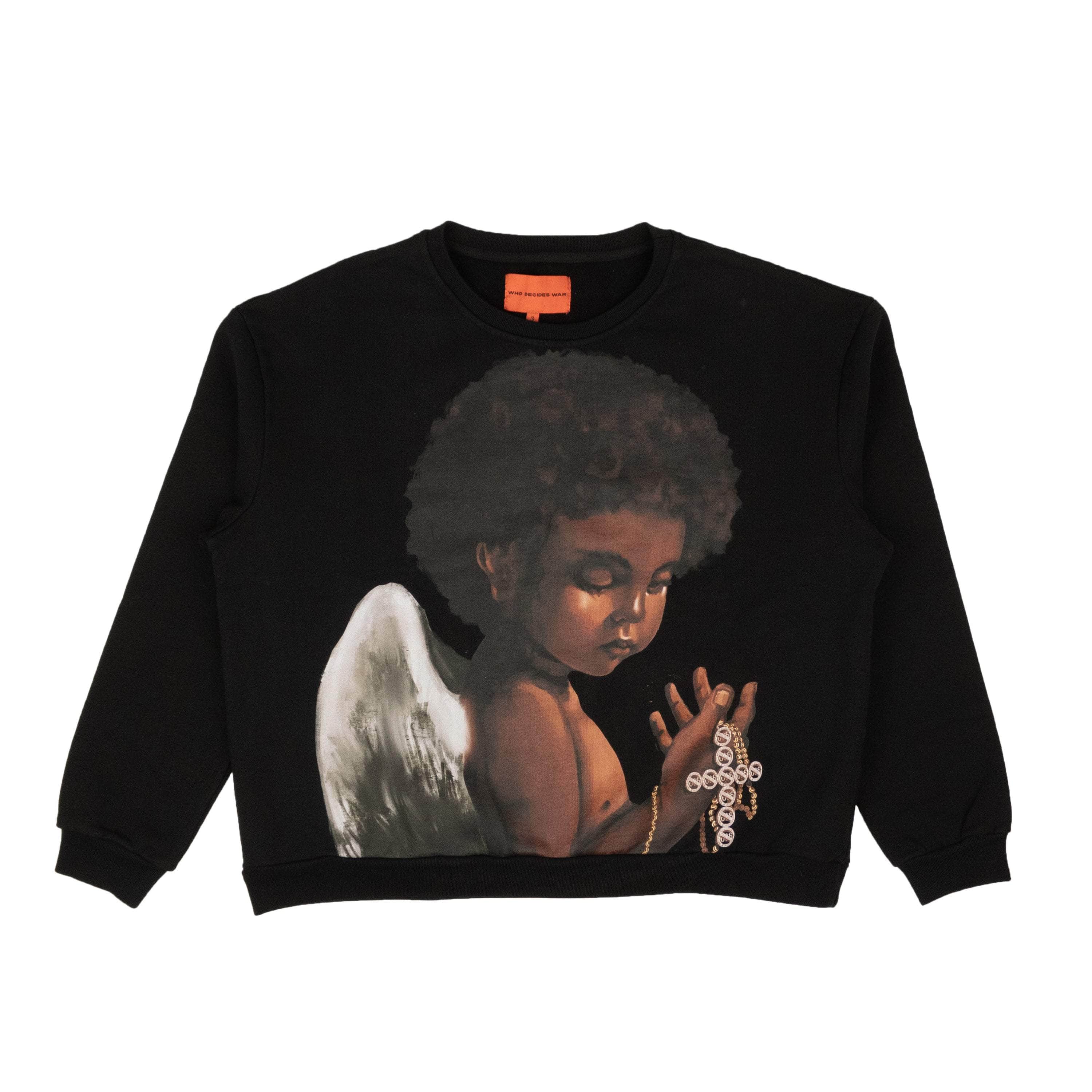 Who Decides War 250-500, channelenable-all, chicmi, couponcollection, main-clothing, mens-crewnecks, shop375, who-decides-war Sacred Being Crewneck Sweater