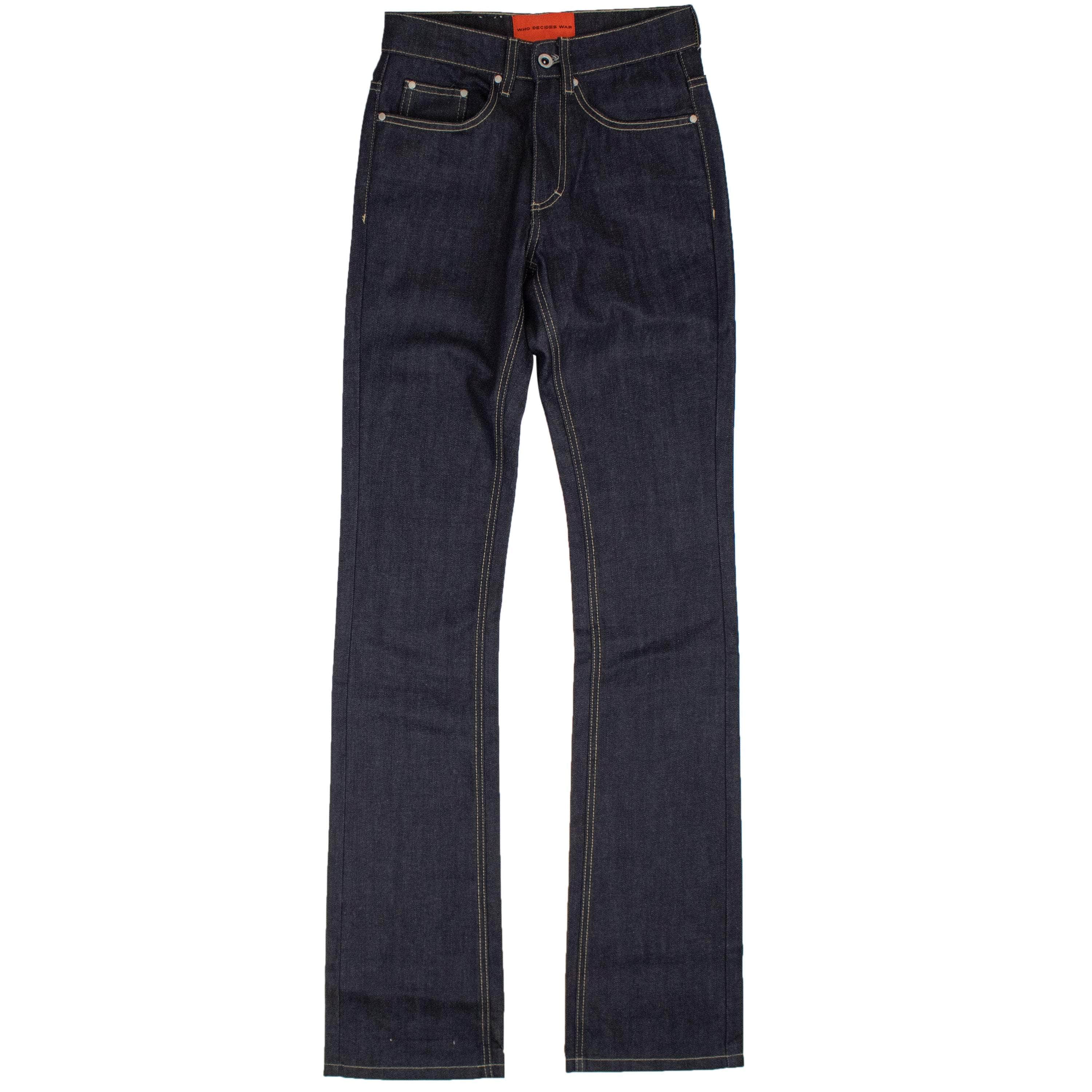 Who Decides War 250-500, channelenable-all, chicmi, couponcollection, main-clothing, mens-straight-fit-jeans, shop375, who-decides-war 24 Black Selvage Denim Jeans 95-WDW-1063/24 95-WDW-1063/24