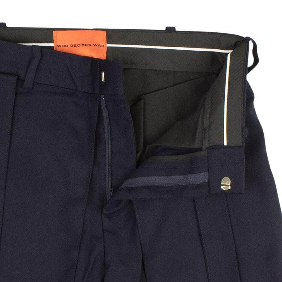 Who Decides War Navy Blue Retroversion Trousers
