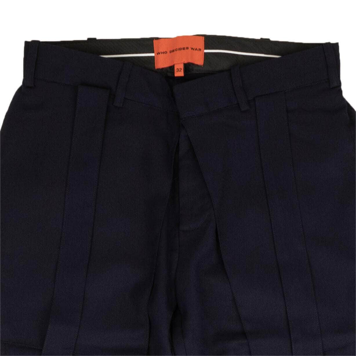 Who Decides War Navy Blue Retroversion Trousers