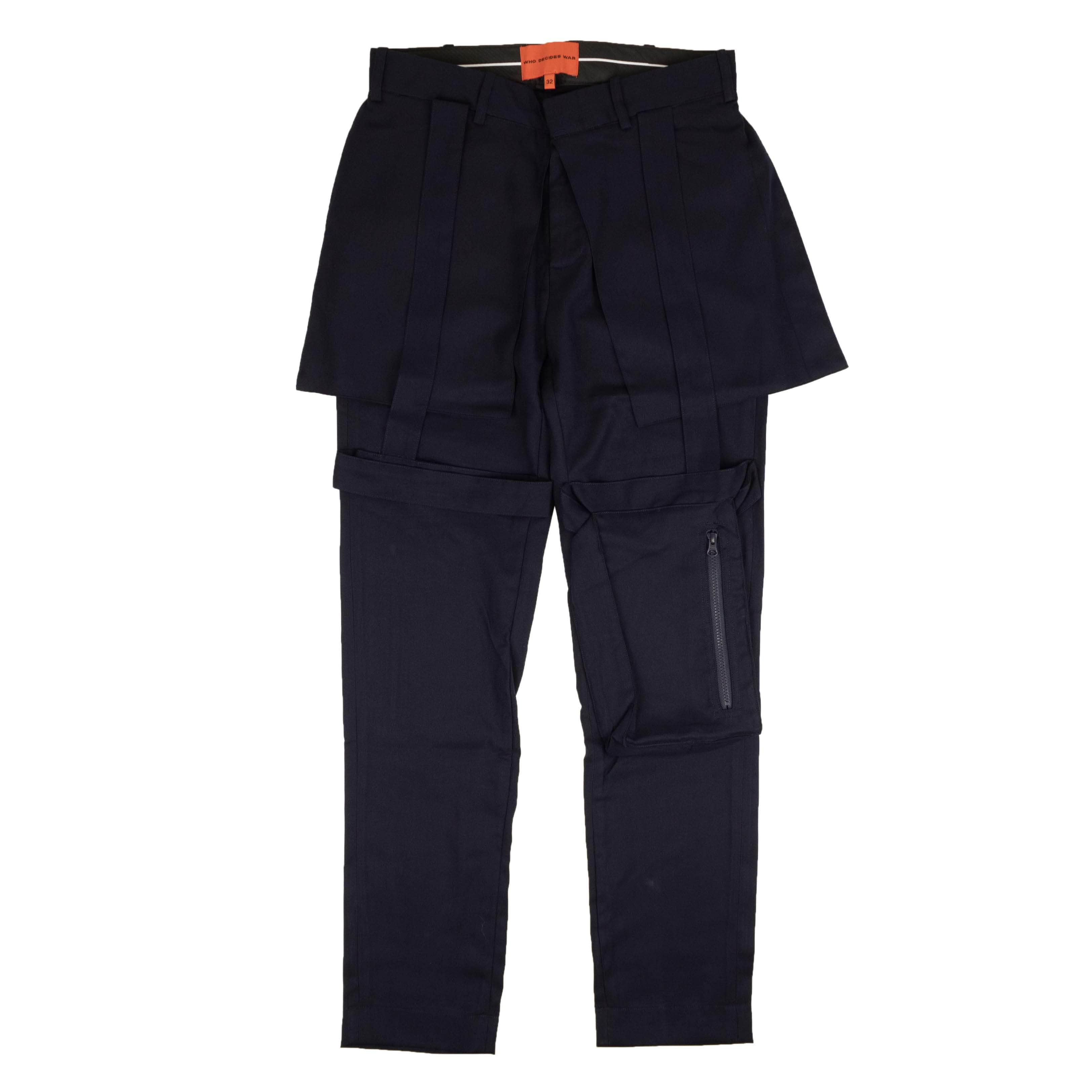 Who Decides War WDW-XBTM-0001/28 WDW-XBTM-0001/28 RETROVERSION_PANTS_NAVY Navy Who Decides War Retroversion Trousers Size 28 WDW-XBTM-0001/28