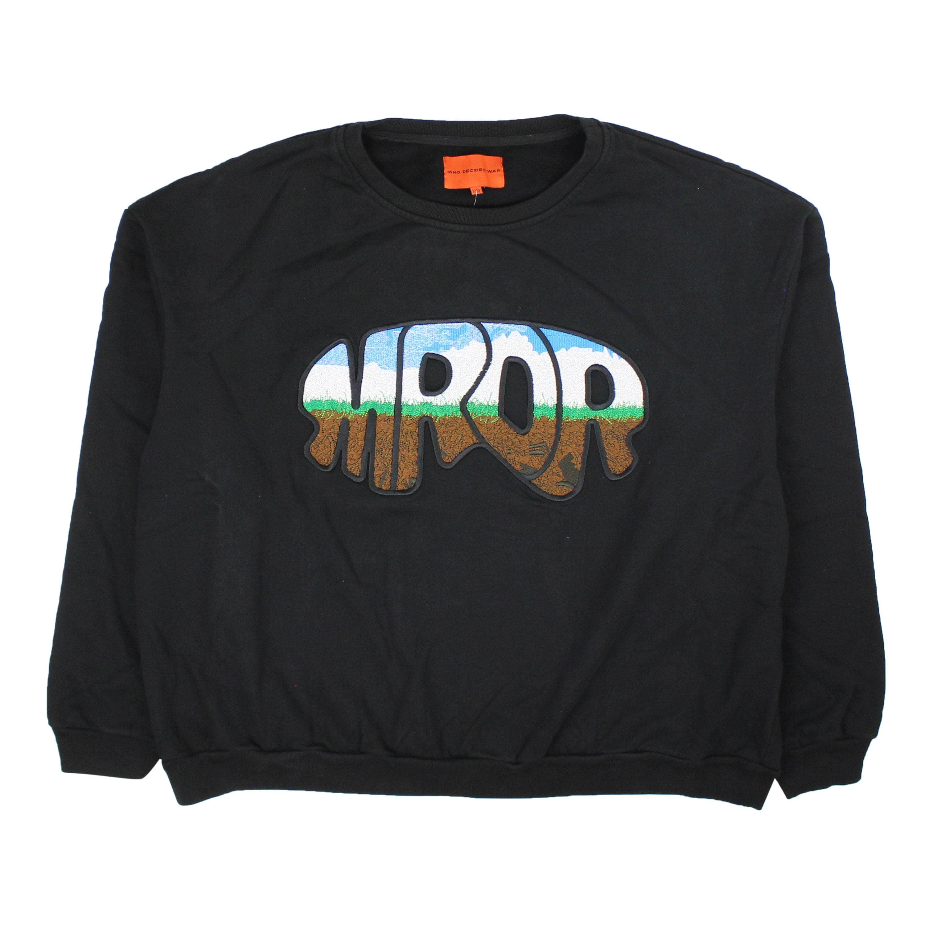 Who Decides War WDW-XHDS-0020/XXXL NWT Who Decides War Black MRDR Crewneck Sweater  Size XXXL $325 WDW-XHDS-0020/XXXL