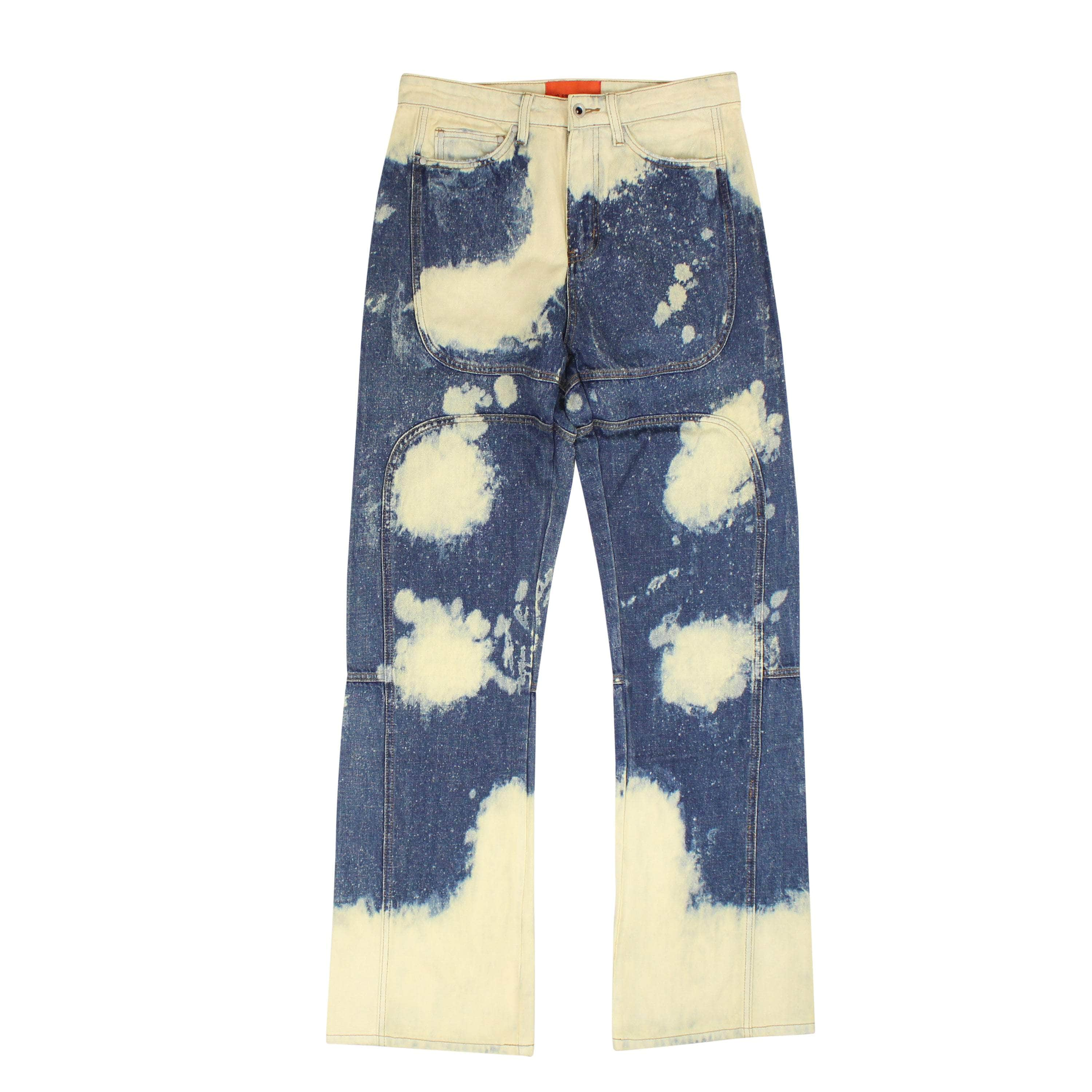 Who Decides War WDW-XJNS-0026/24 NWT Indigo/White Who Decides War Bleached Signature Denim  Size 24 $500 WDW-XJNS-0026/24