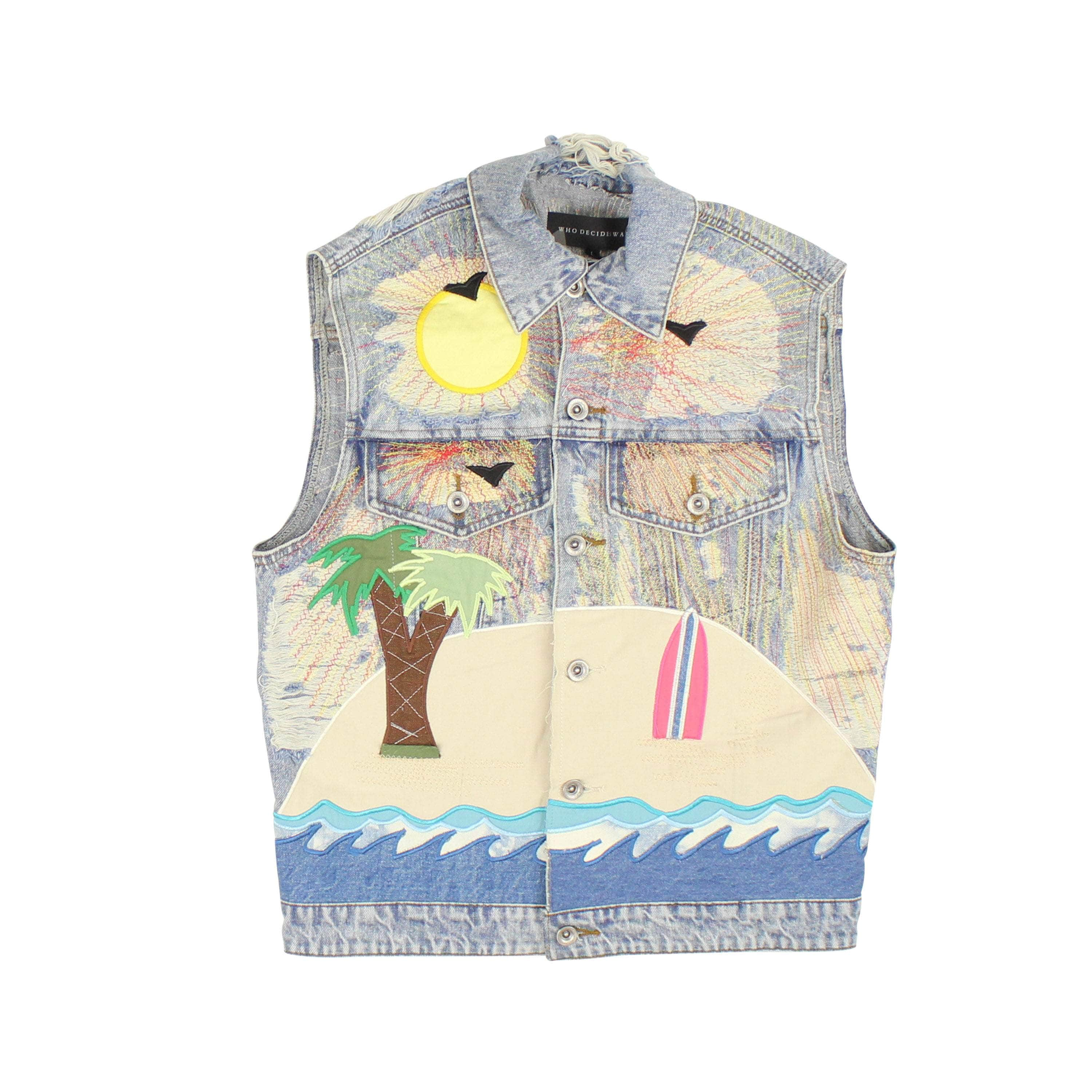 Who Decides War WDW-XOTW-0006/S NWT Who Decides War Multi WDW X PALE USA SEABOARD VEST  Size S $1200 WDW-XOTW-0006/S