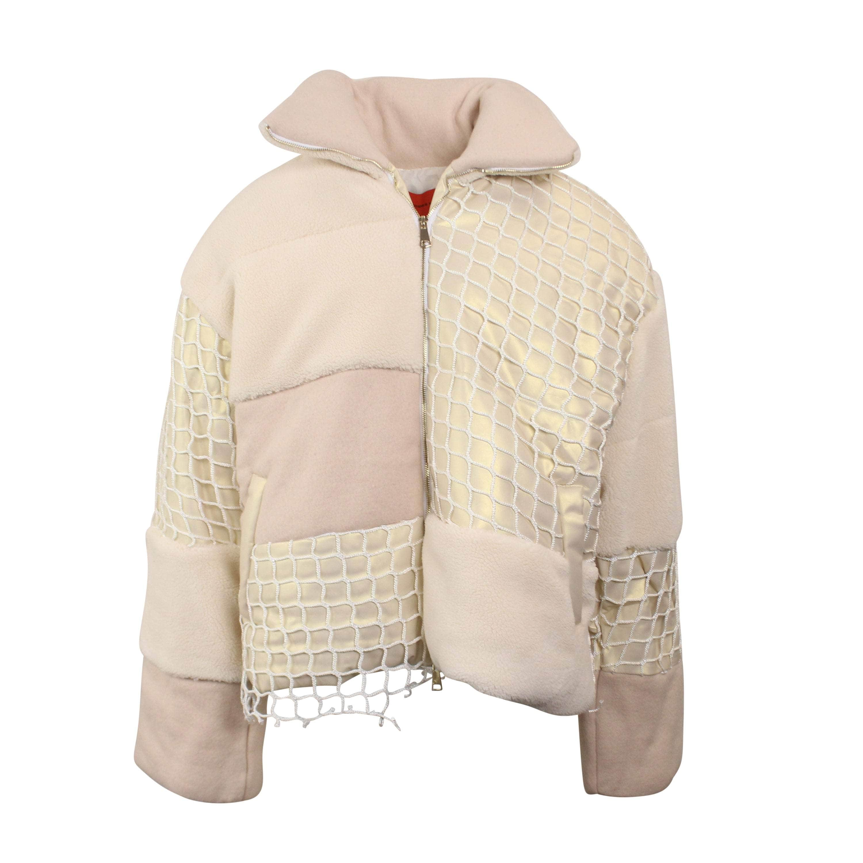 Who Decides War WDW-XOTW-0009/L NWT Who Decides War Off White Birds Eye View Landscape Puffer Size L $1200 WDW-XOTW-0009/L