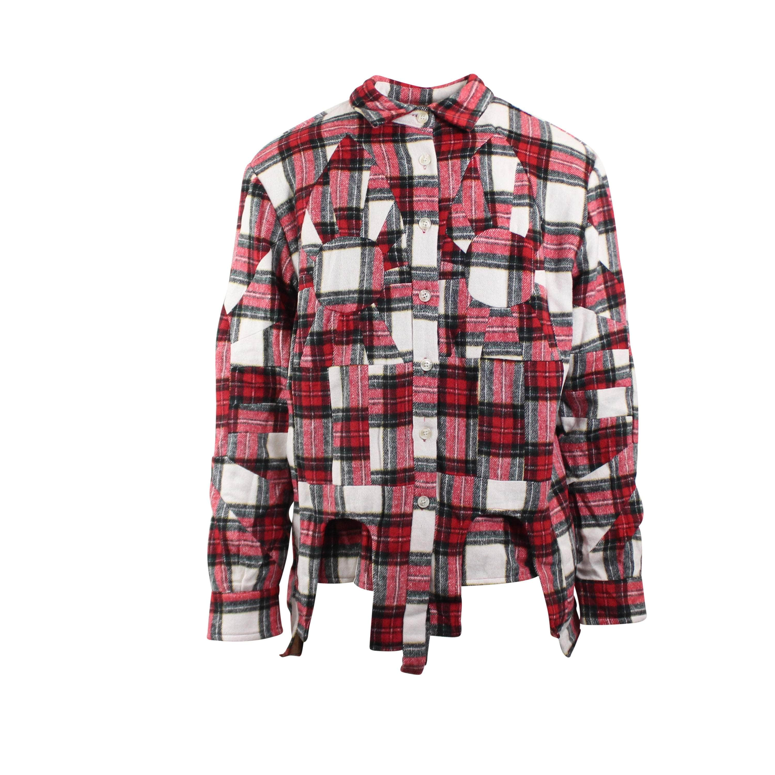 Who Decides War WDW-XTPS-0006/S NWT Red Who Decides War Notre Dame flannel  Size S $750 WDW-XTPS-0006/S