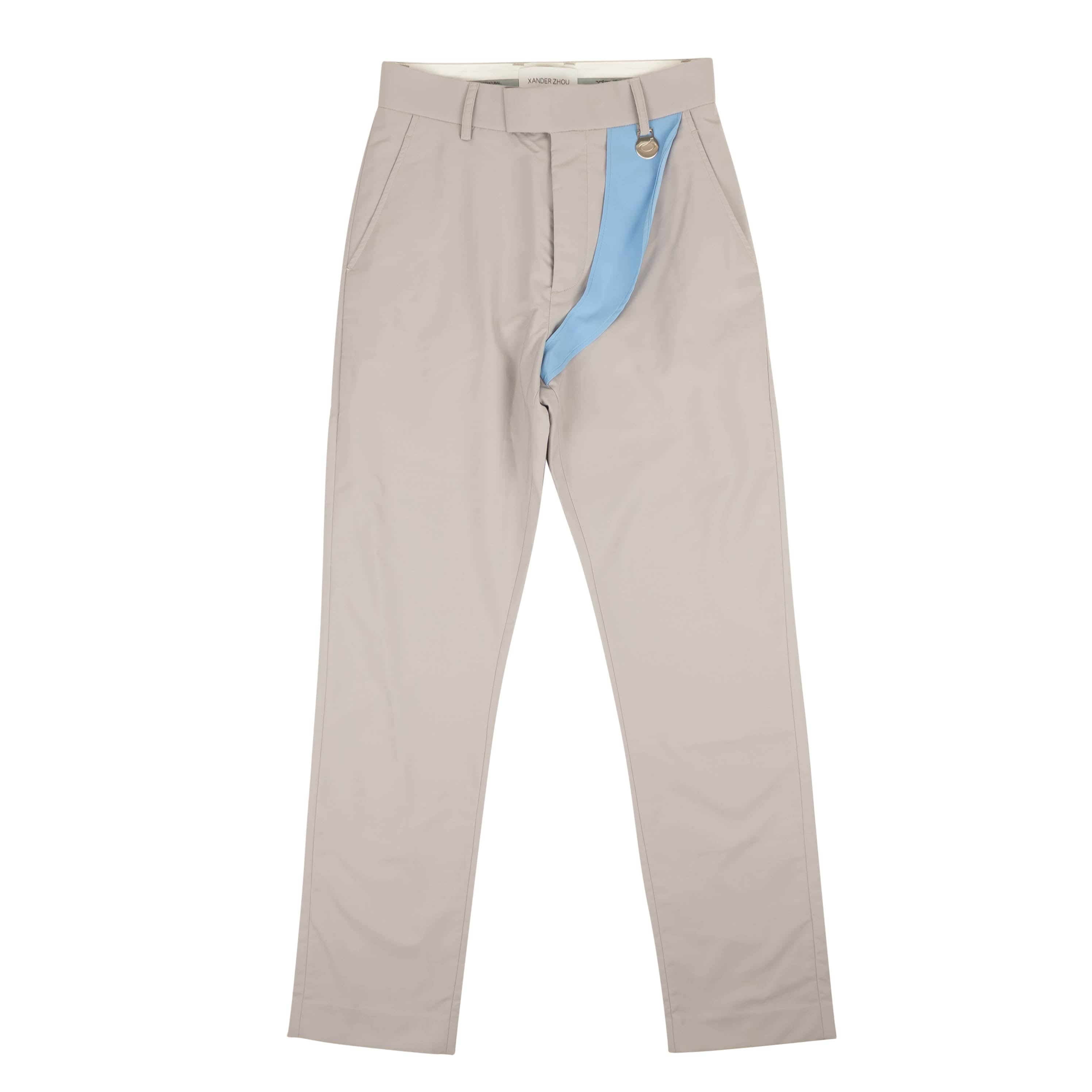 Xander Zhou 250-500, channelenable-all, chicmi, couponcollection, gender-mens, main-clothing, mens-casual-pants, mens-shoes, MixedApparel, size-46, size-48, size-50, xander-zhou 46 / AW19P09-8 Gray Blue Loop Trousers 95-XZO-1003/46 95-XZO-1003/46