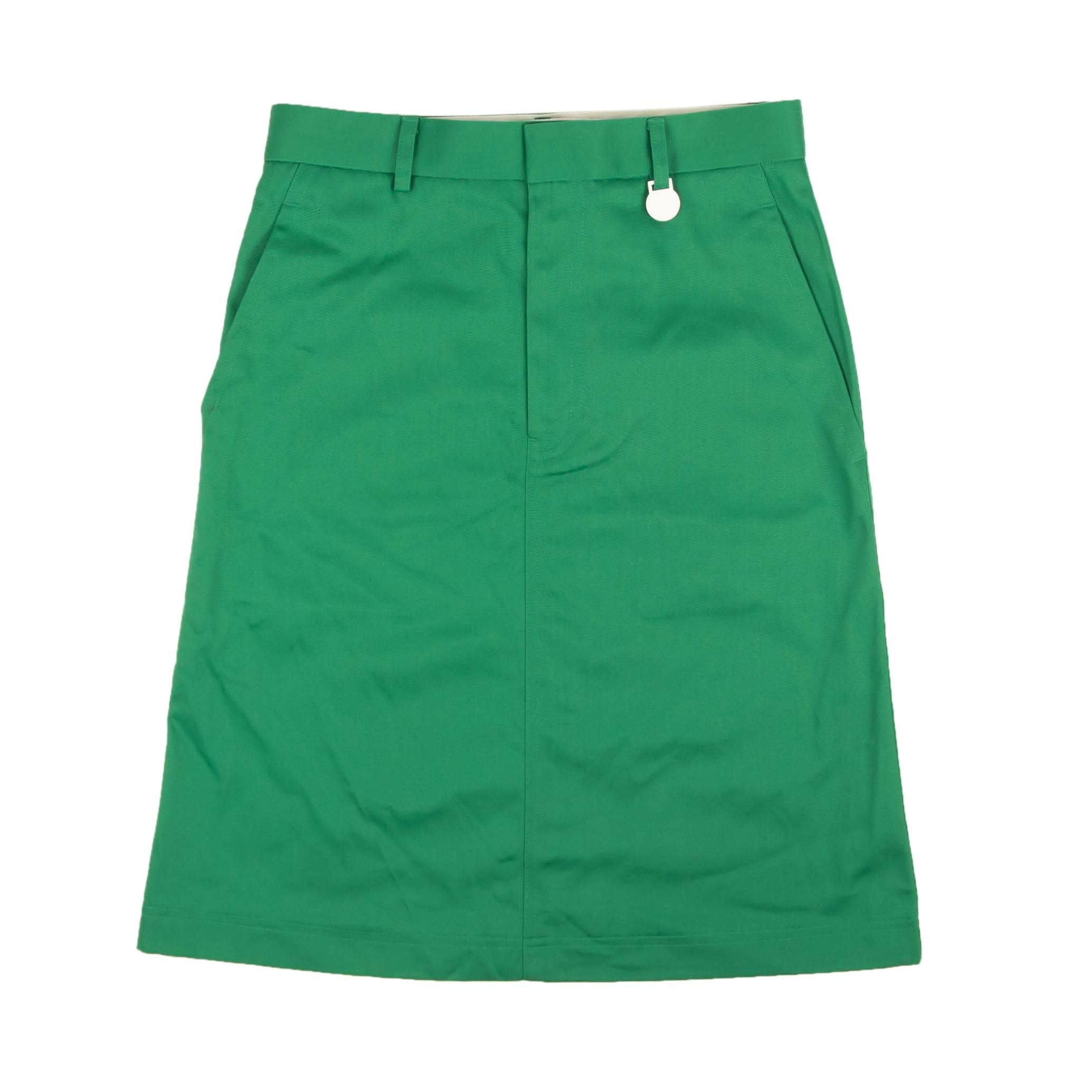 Xander Zhou 95-XZO-0005/46 NWT XANDER ZHOU Green Straight Pencil Skirt Size 10/46 $345 95-XZO-0005/46