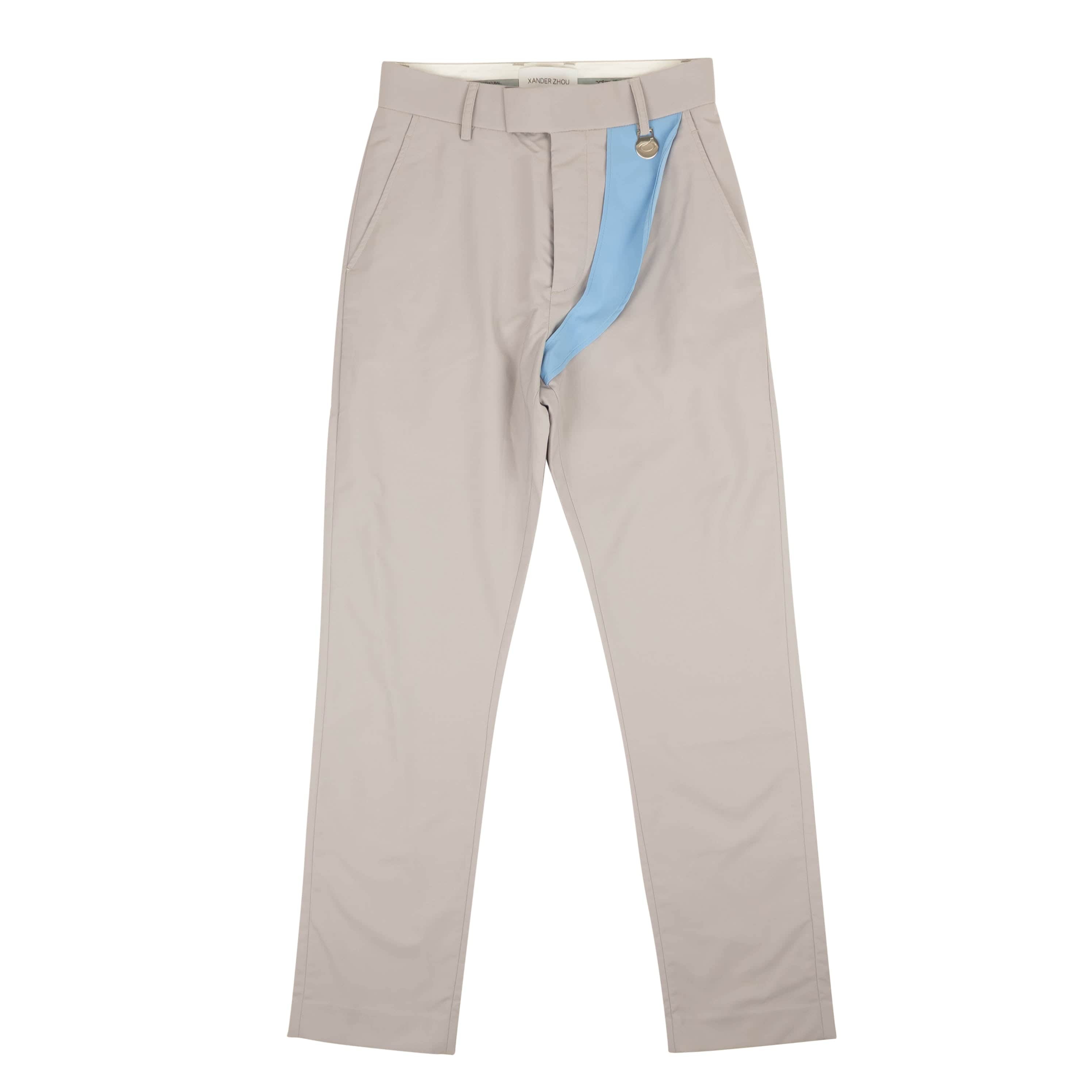 Xander Zhou 95-XZO-1003/46 NWT XANDER ZHOU Gray Blue Loop Trousers Size 46 $355 95-XZO-1003/46