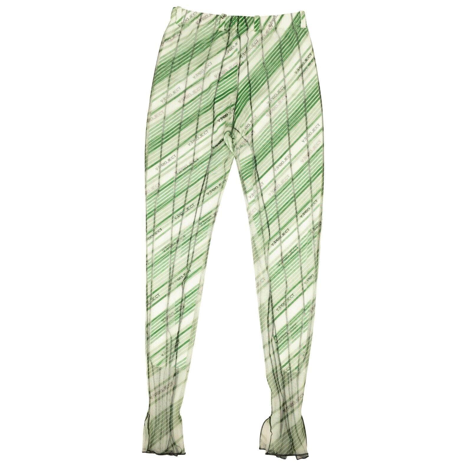 Y/Project 500-750, channelenable-all, chicmi, couponcollection, gender-mens, main-clothing, mens-casual-pants, mens-shoes, MixedApparel, size-m, size-s, y-project M / WPANT52-S18 White Green Fitted Mesh Leggings 95-YPT-1012/M 95-YPT-1012/M