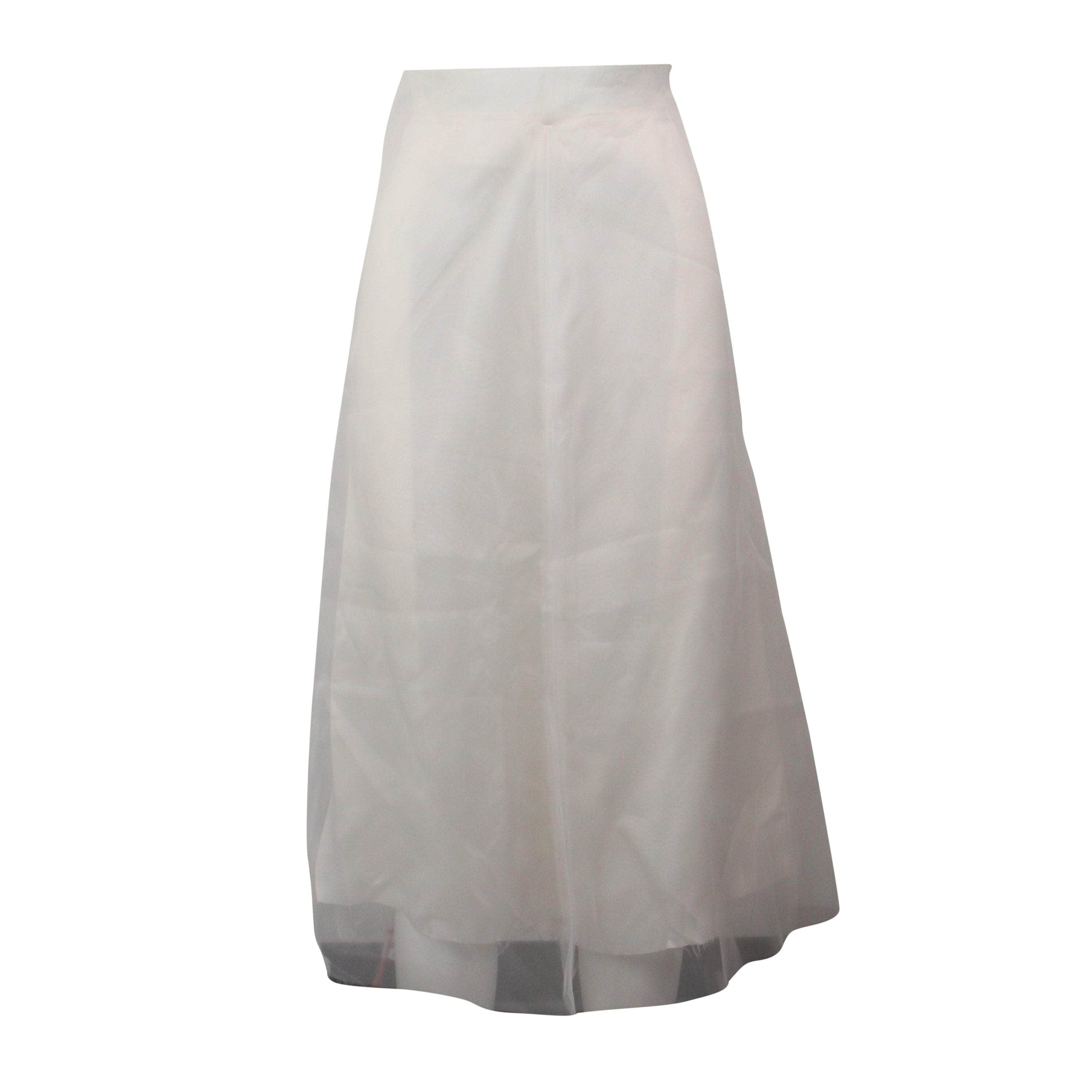 Yang Li 95-YLI-0002/42 NWT Yang Li WHITE MINIMAL LINING SKIRT Size 42 $615 95-YLI-0002/42