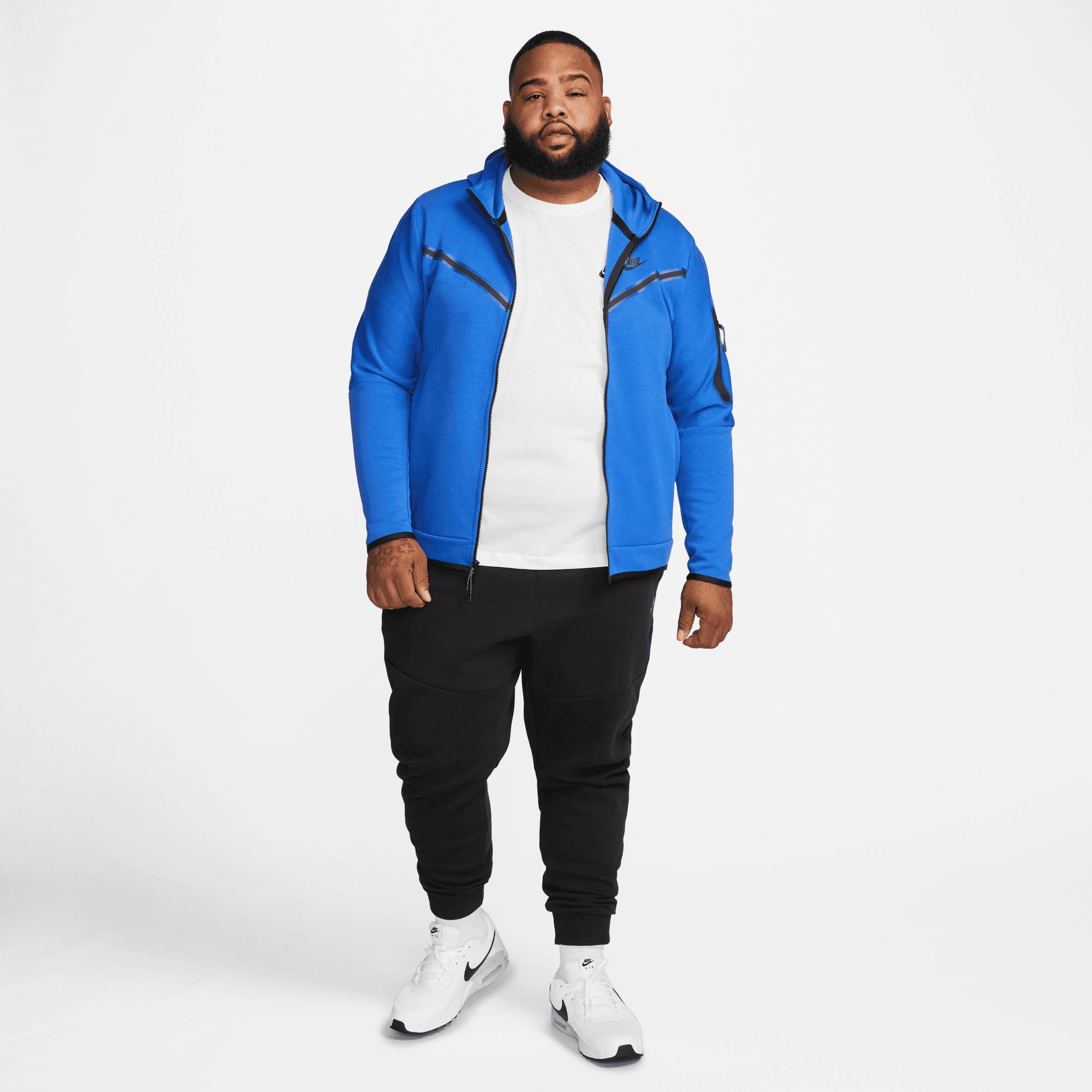 Royal blue sales nike hoodie mens