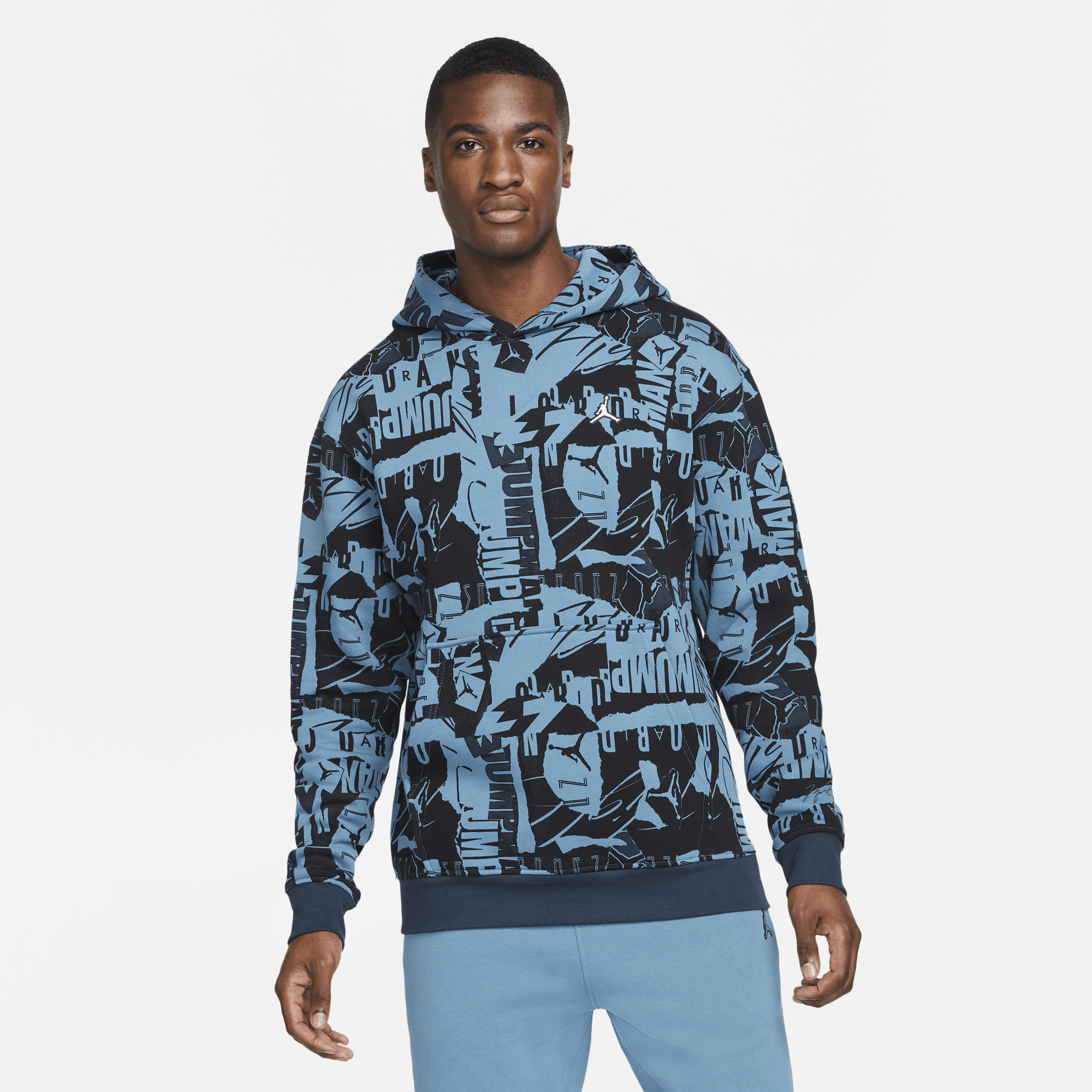 Air Jordan Essentials Fleece Printed Hoodie Men s