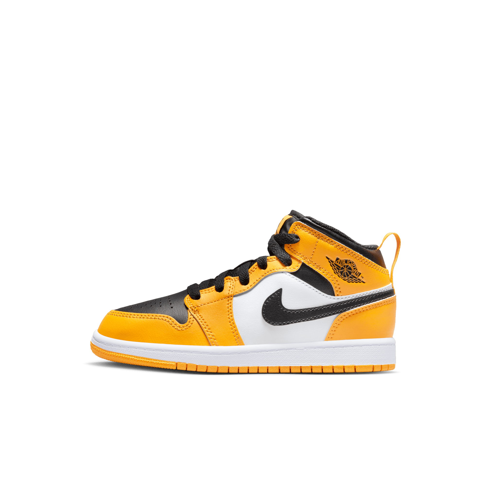 Black and yellow jordan top 1 preschool