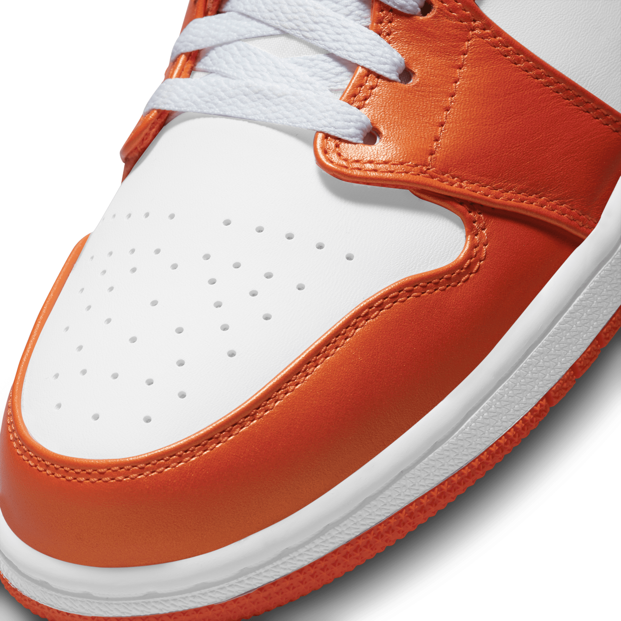 Air jordan 1 mid mens lifestyle shoe (orange/white) hotsell