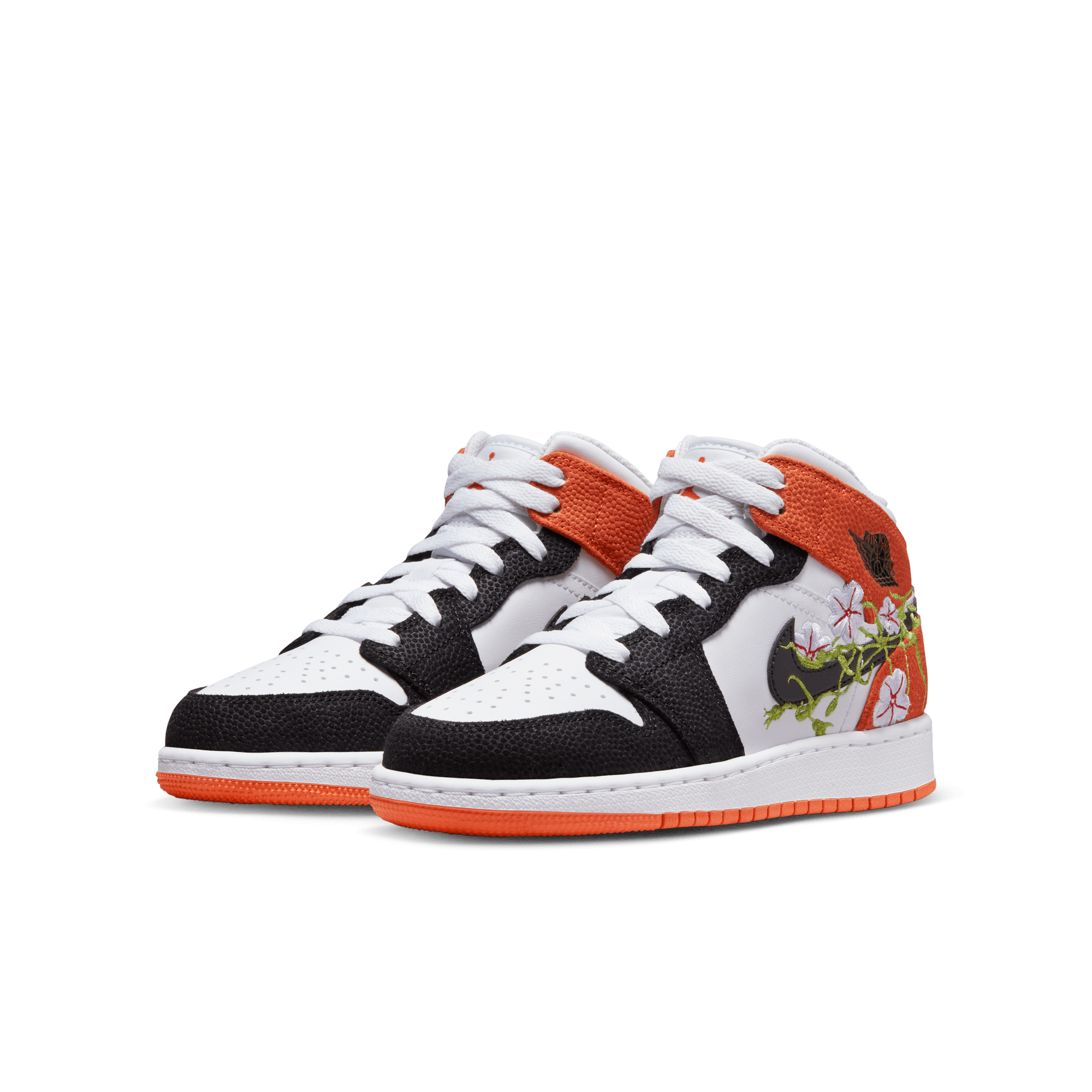Jordan 1 mid sales bred multicolor grade school